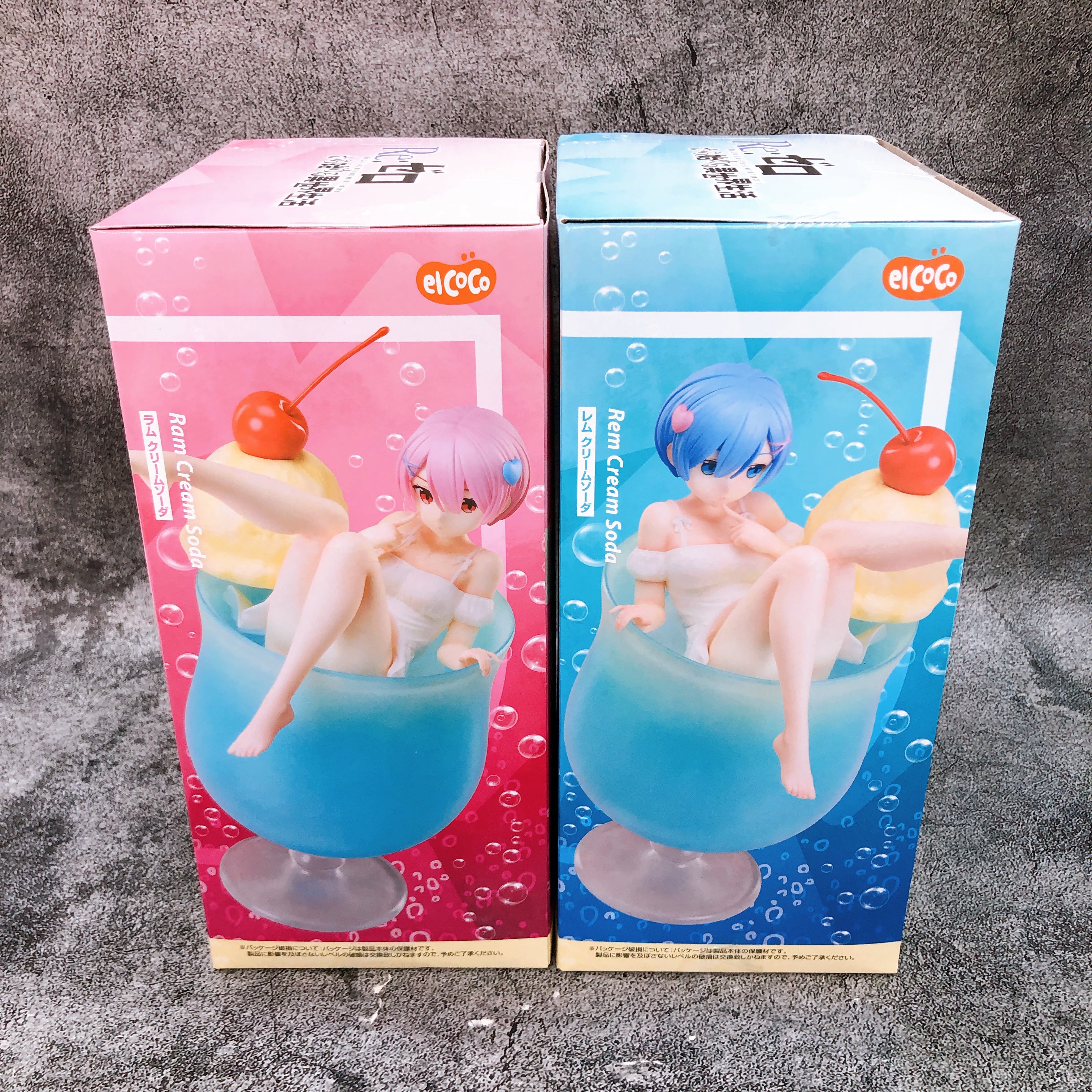Re:Zero Rem & Ram Cream Soda Figure Japan Sealed FASTSHIP NEW