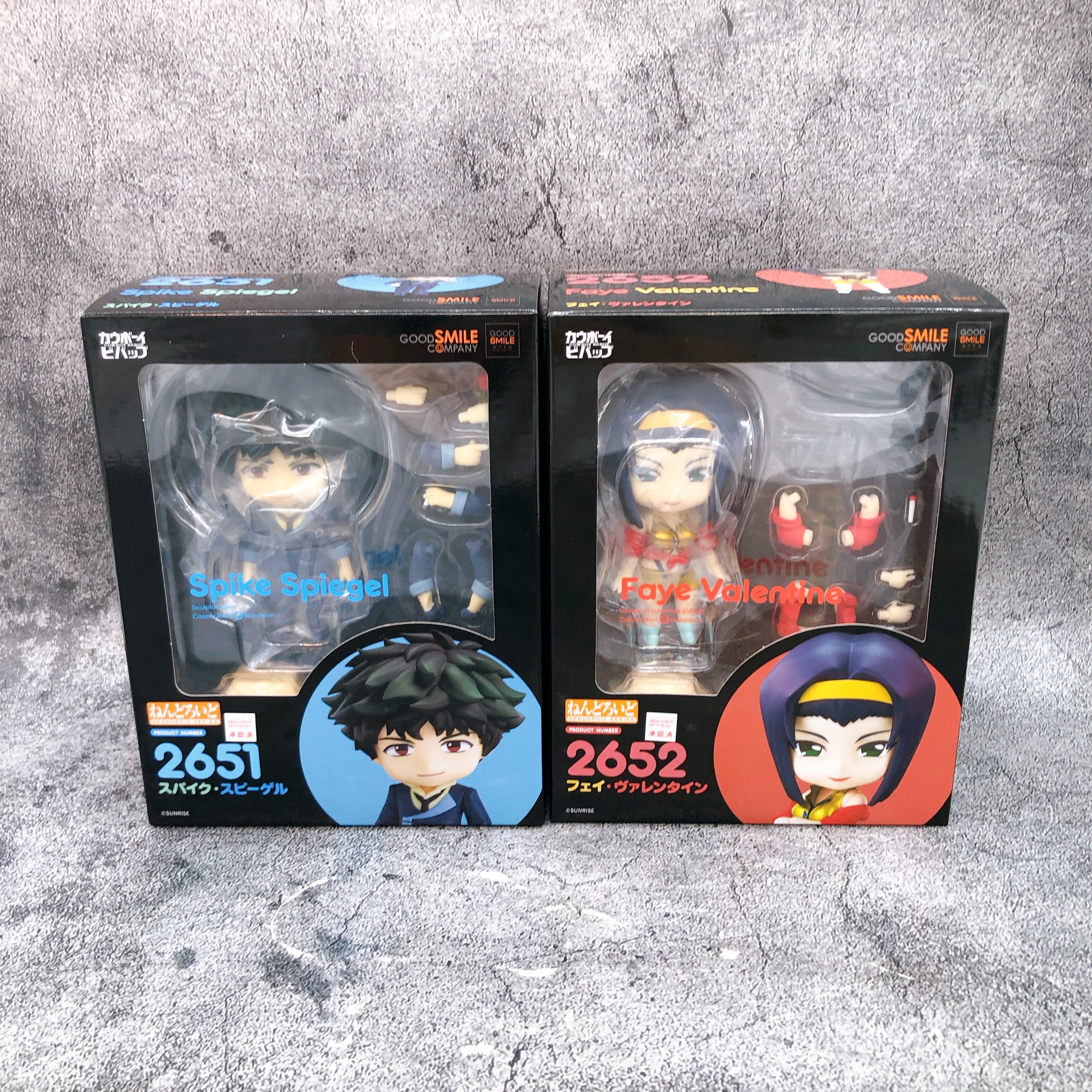 Cowboy Bebop Faye Valentine & Spike Spiegel Nendoroid SET Action Figure Sealed