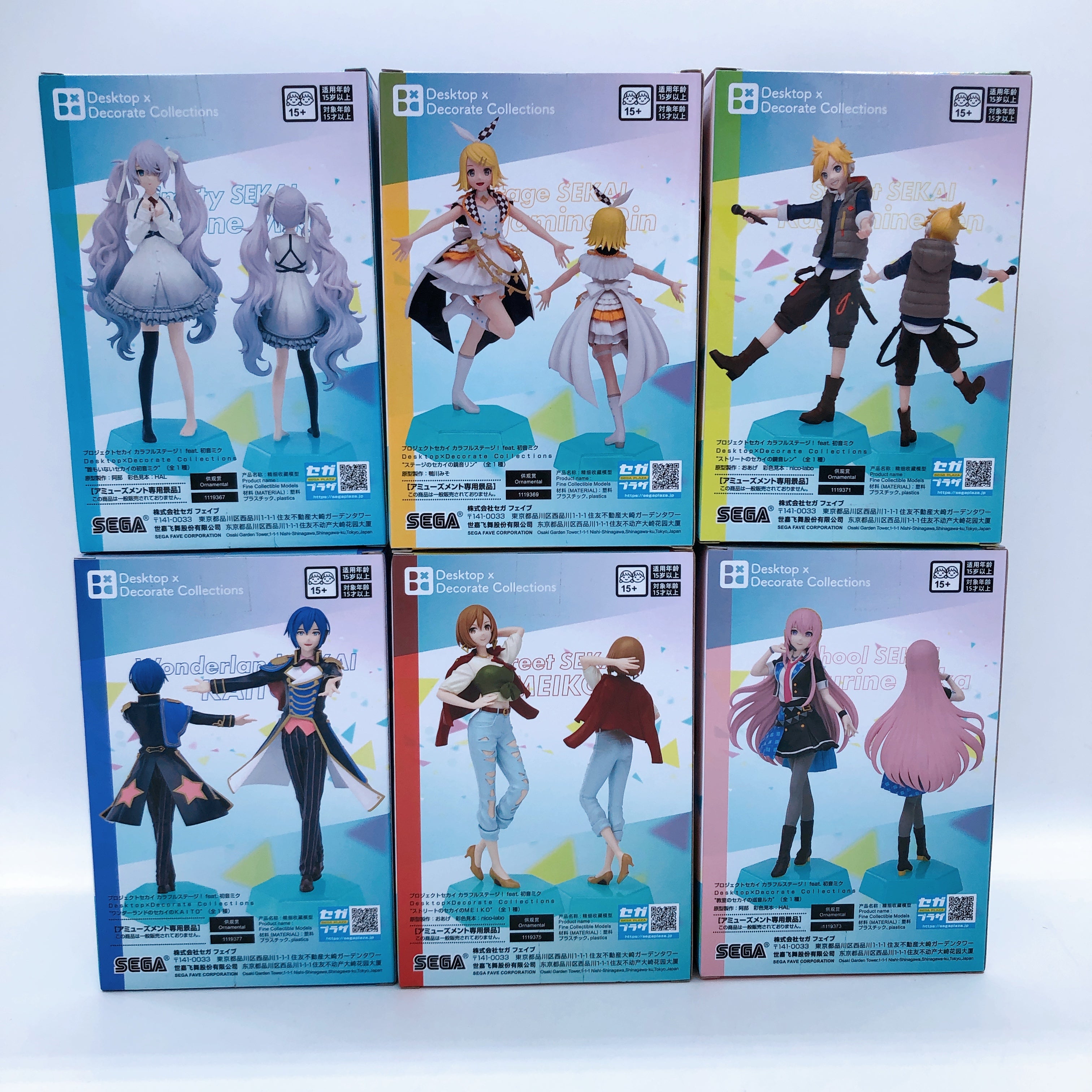 Project Sekai Colorful Stage! Miku Rin Ren KAITO Luka MEIKO Figure SET Japan