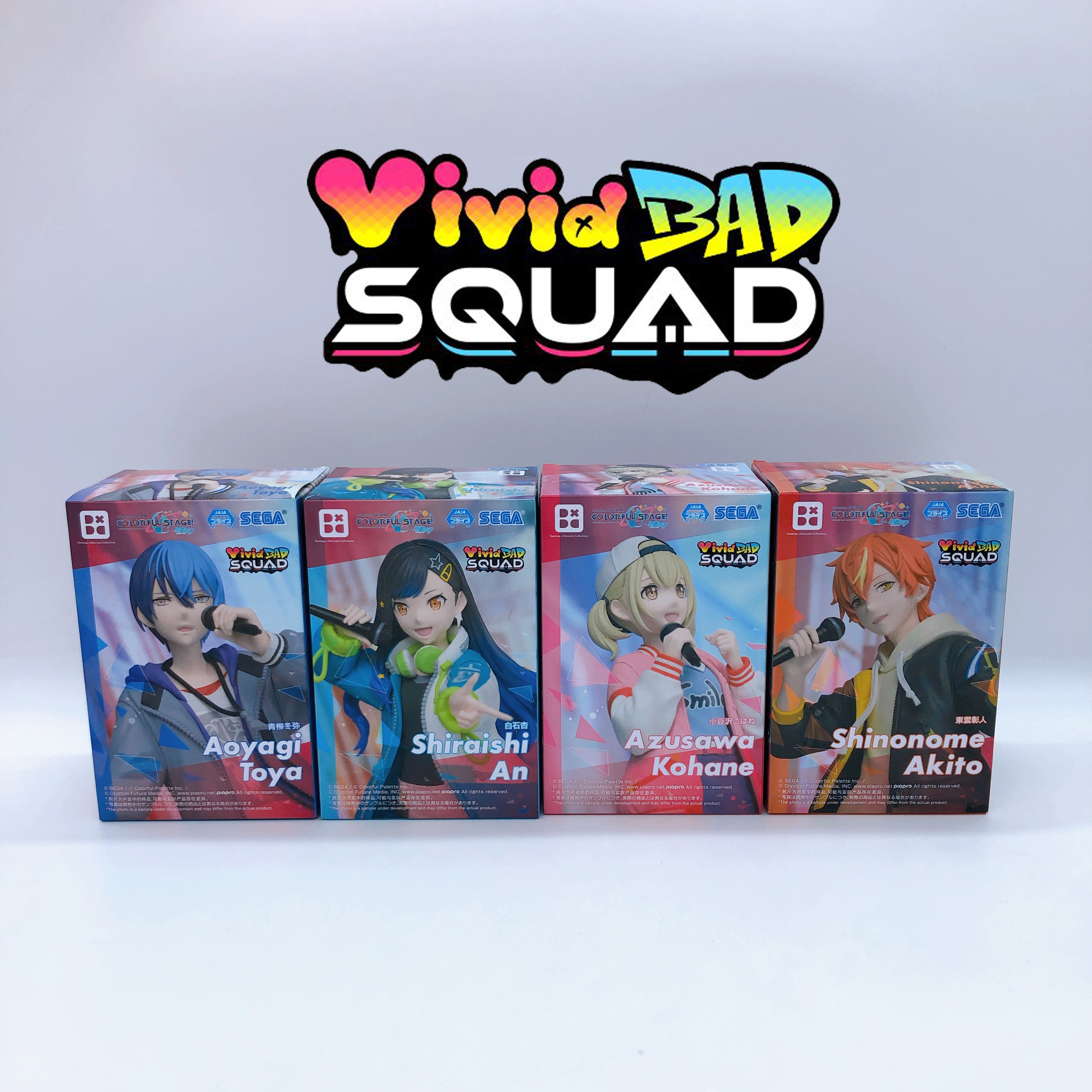 Project Sekai Colorful Stage! Vivid BAD SQUAD Desktop Decorate Figure SET of 4