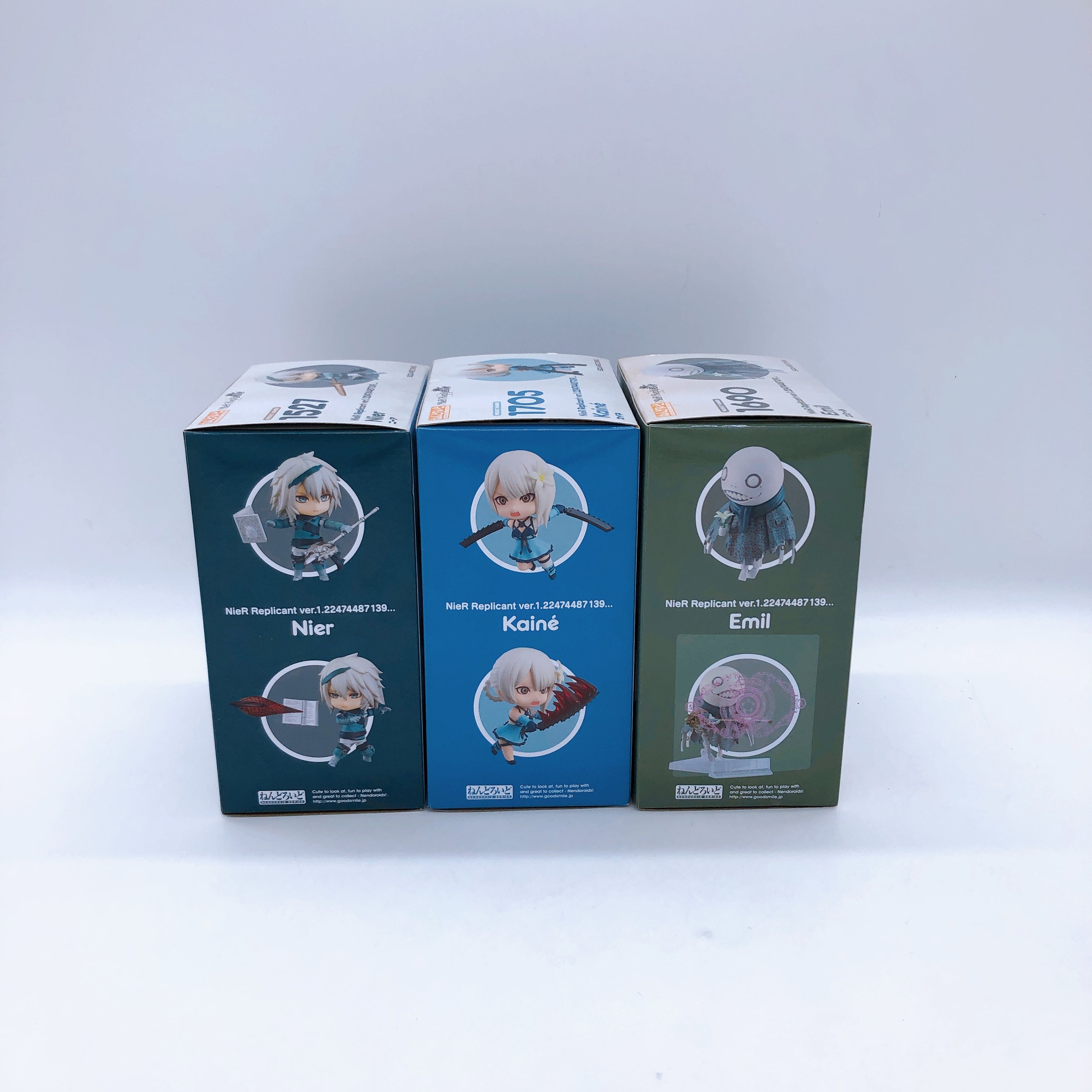 NieR Replicant Nier Kaine Emil Set of 3 Nendoroid Fiugre Japan Sealed NEW