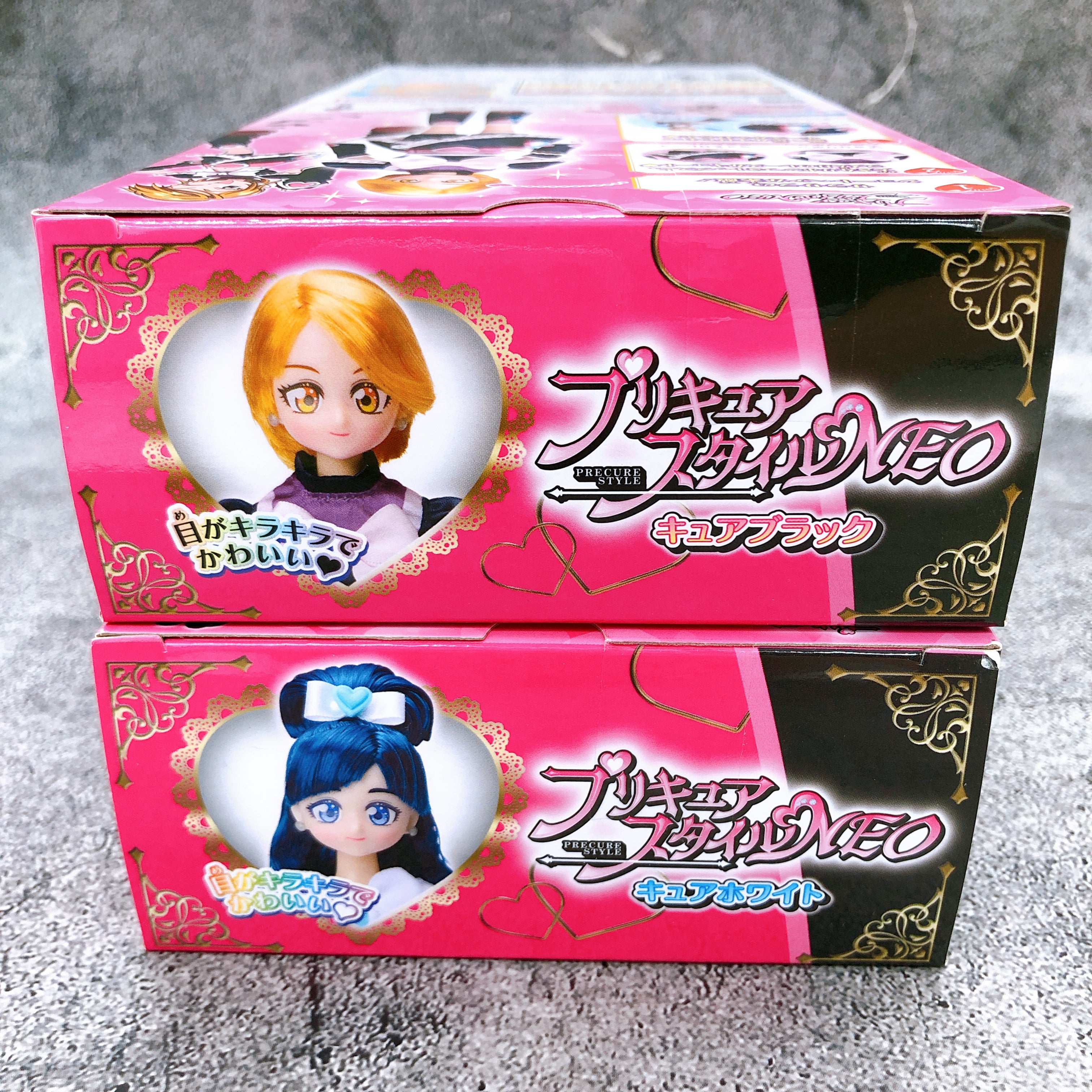 PreCure Style NEO Cure Black & Cure White Set Pretty Cure Doll Figure Bandai NEW