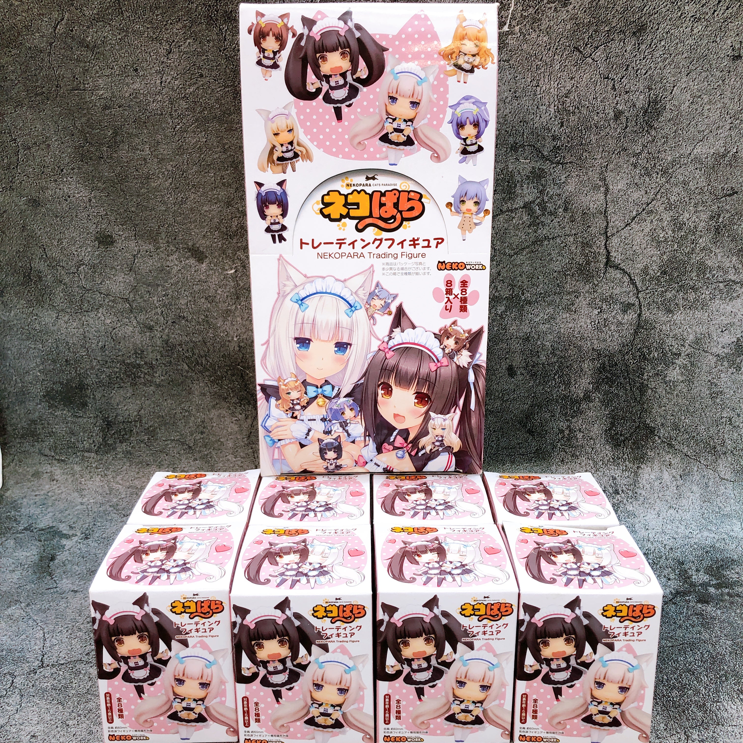 Nekopara Trading Figure Complete Set 8 Characters NEKO WORKs Japan AUTHENTIC