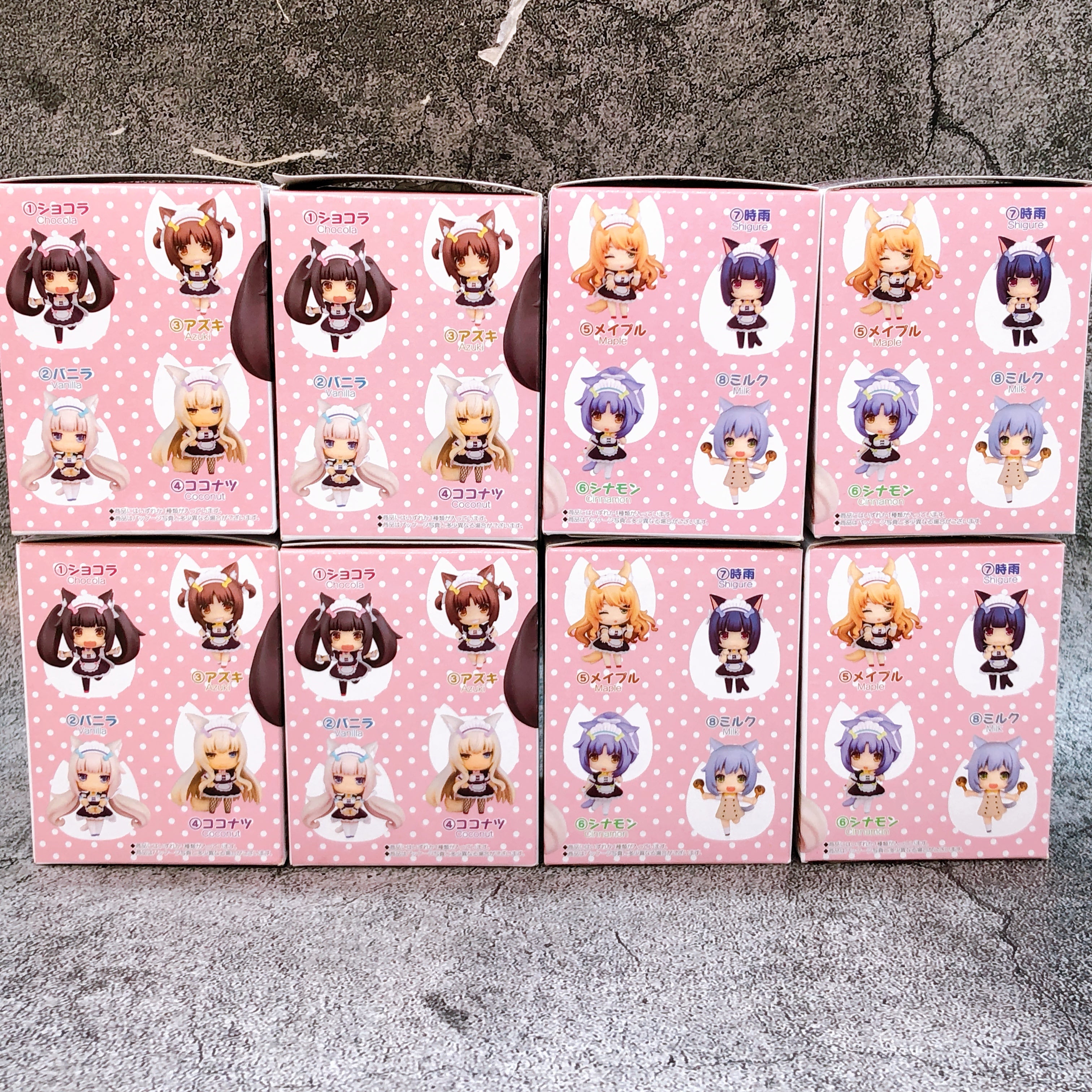 Nekopara Trading Figure Complete Set 8 Characters NEKO WORKs Japan AUT