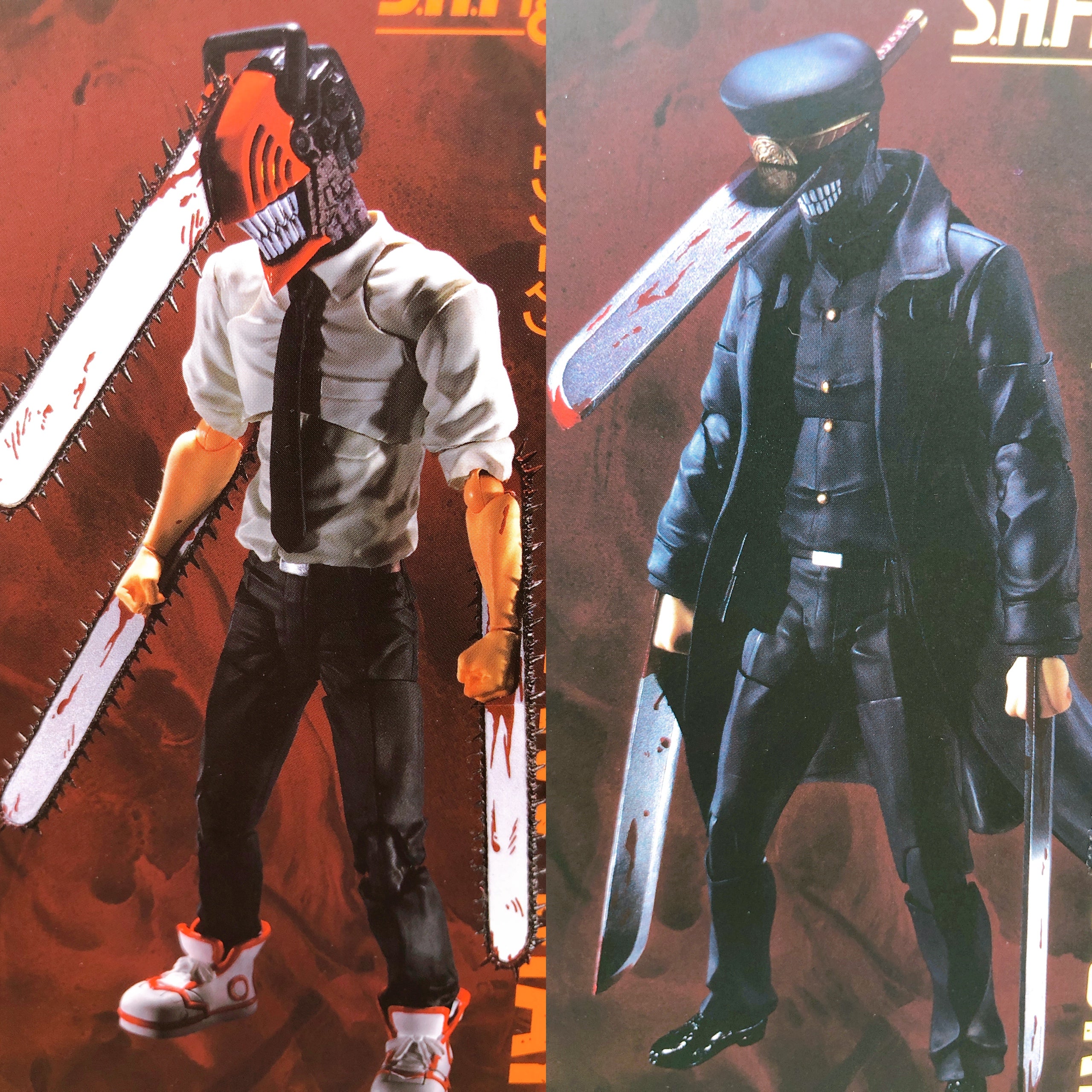 Chainsaw Man & Samurai Sword S.H.Figuarts SET Action Figure Bandai AUTHENTIC