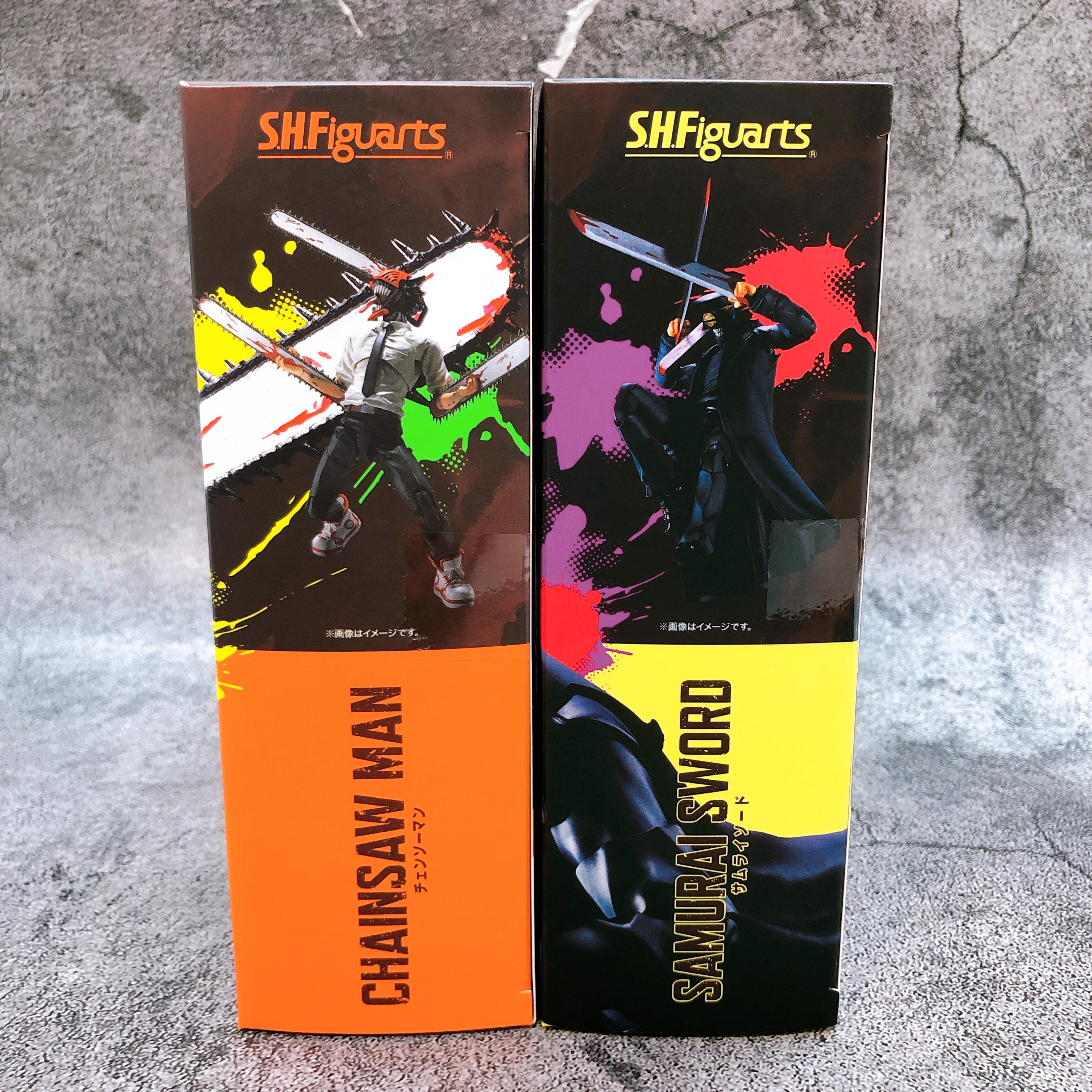 Chainsaw Man & Samurai Sword S.H.Figuarts SET Action Figure Bandai AUTHENTIC