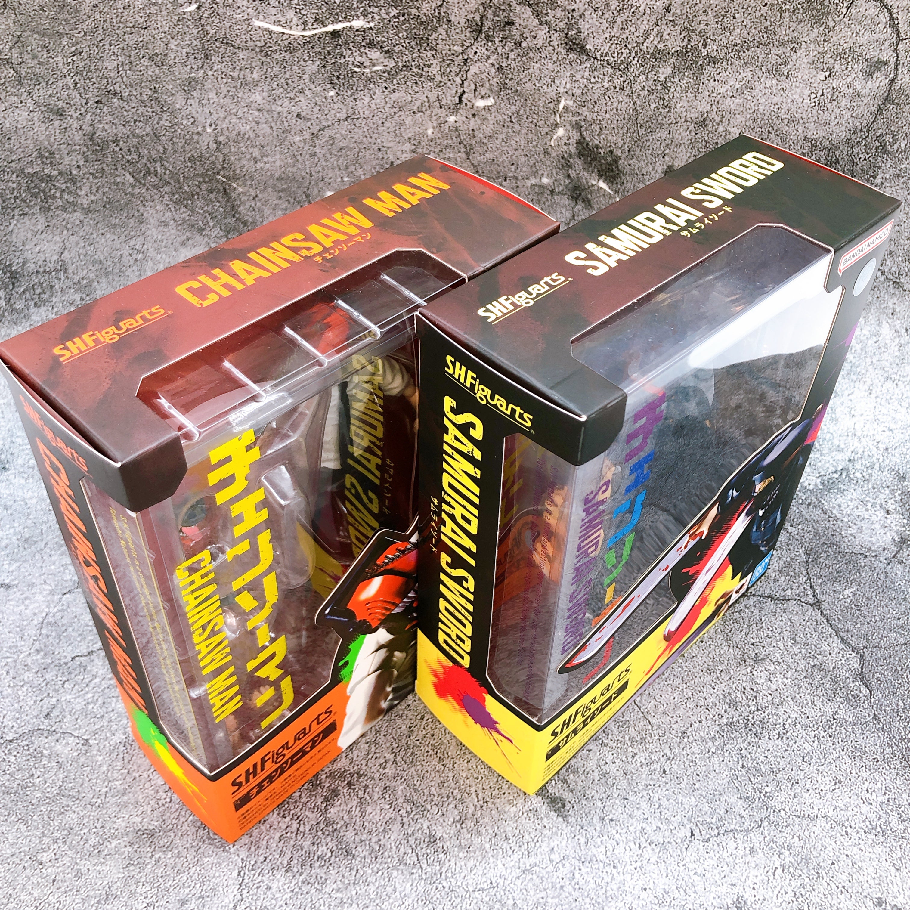 Chainsaw Man & Samurai Sword S.H.Figuarts SET Action Figure Bandai AUTHENTIC