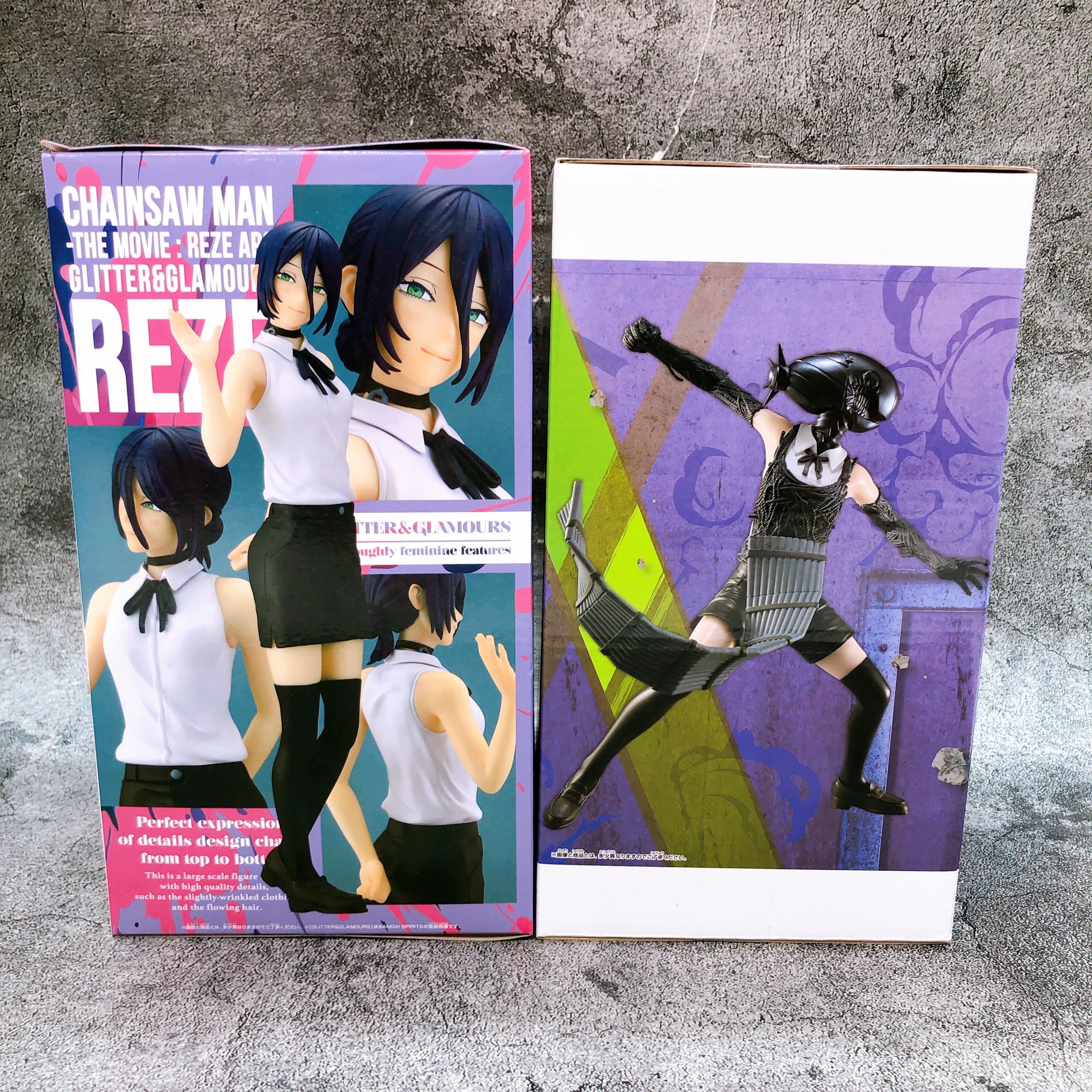 Chainsaw Man The Movie Reze GLITTER & GLAMOURS + Bomb Grandista Figure SET Japan