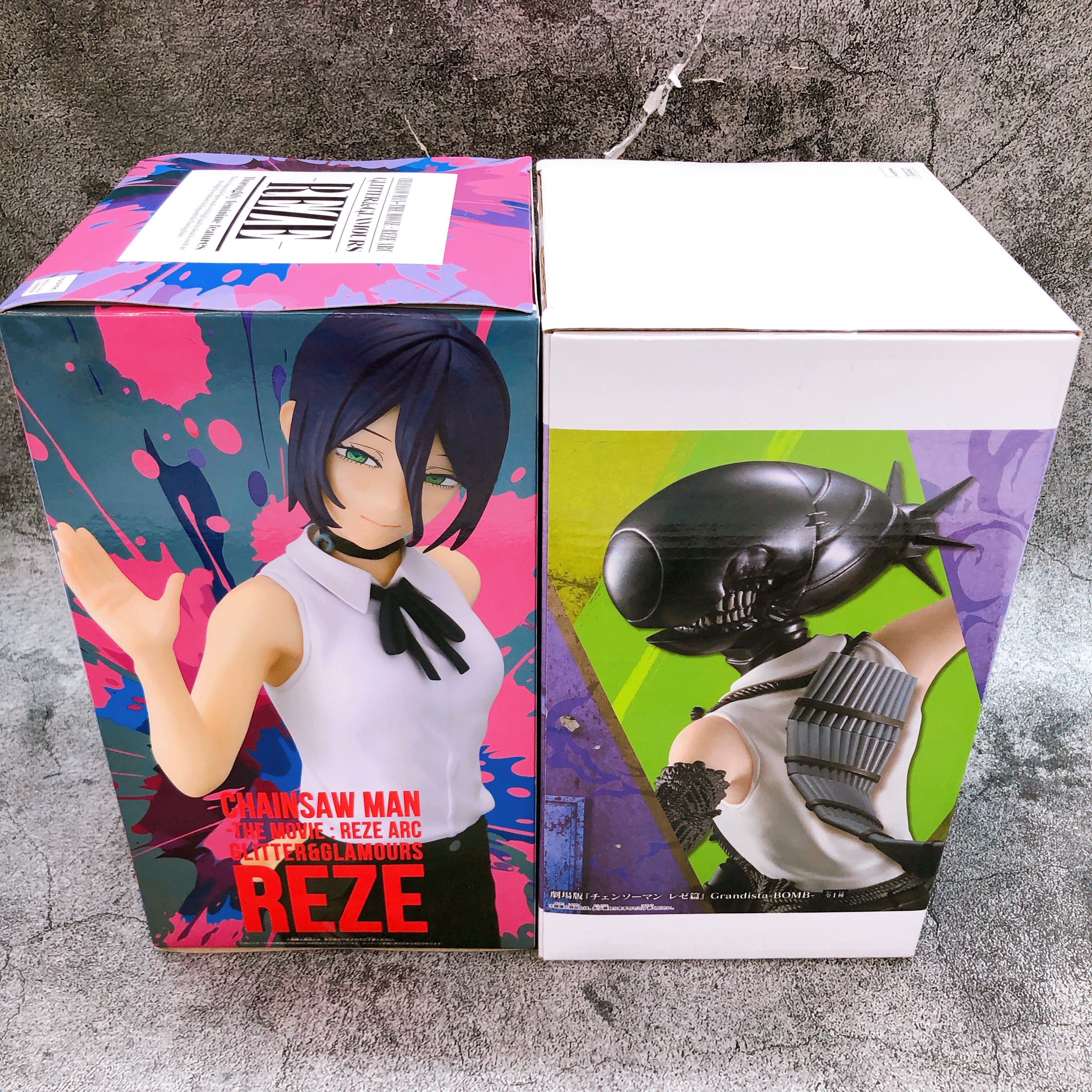 Chainsaw Man The Movie Reze GLITTER & GLAMOURS + Bomb Grandista Figure SET Japan