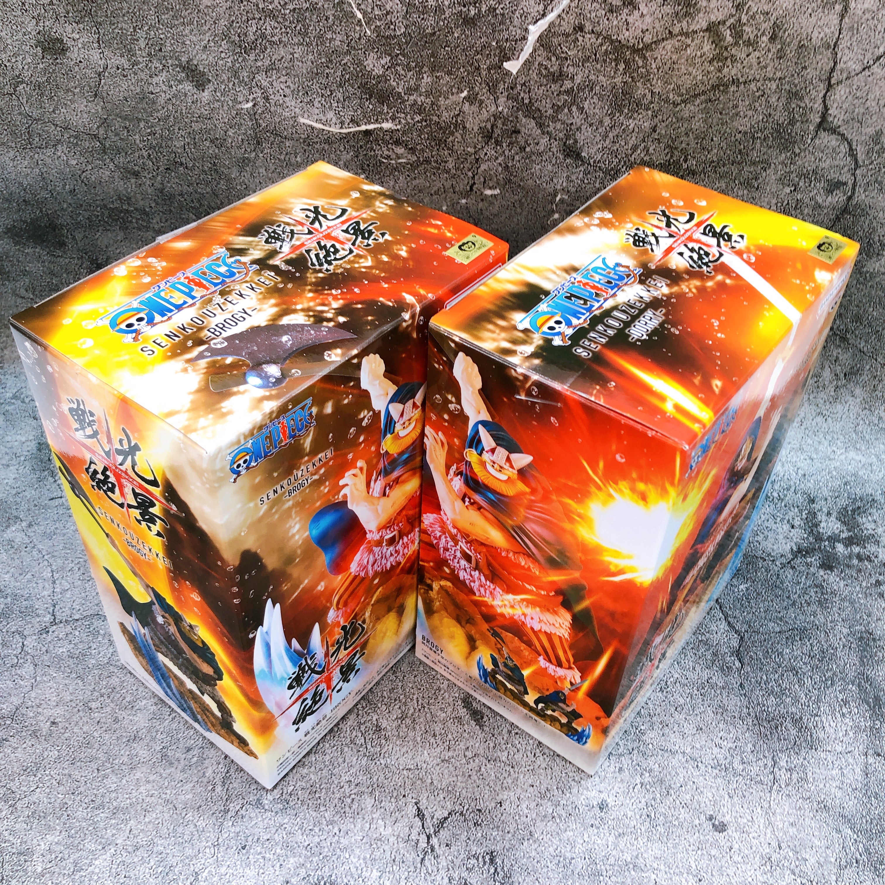 One Piece Senkouzekkei Figure Brogy & Dorry SET Banpresto Bandai Japan Sealed