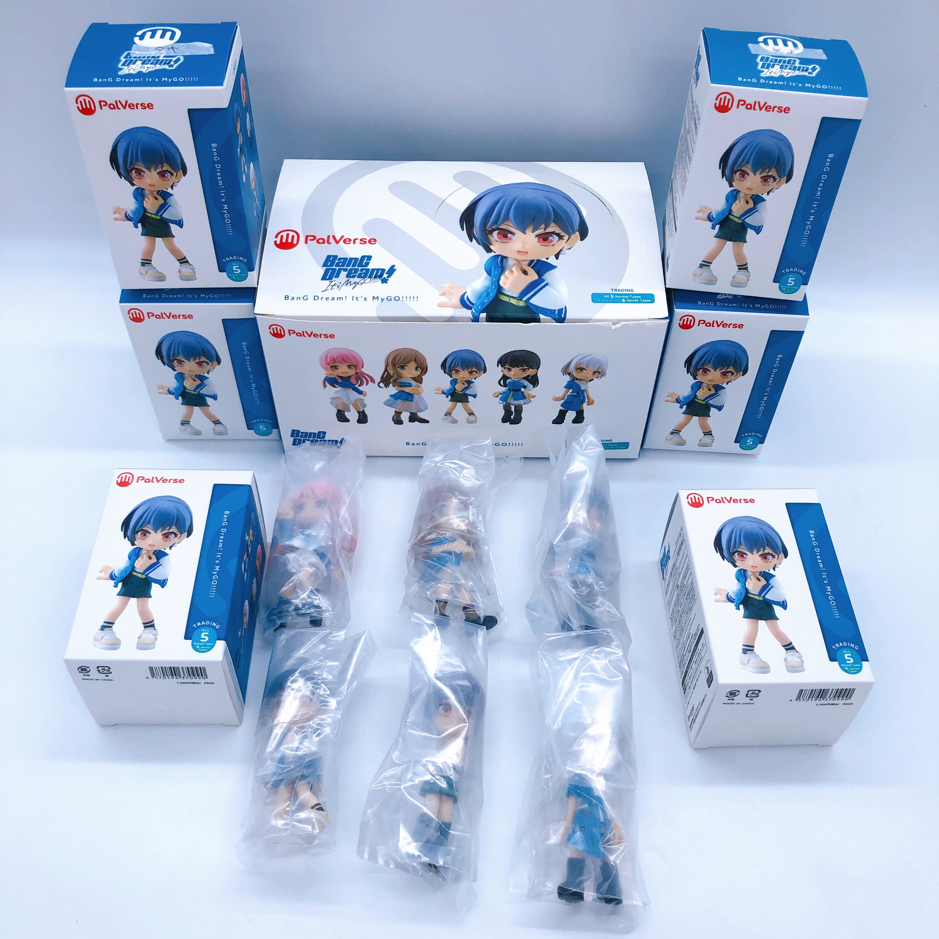 BanG Dream! MyGO PalVerse Figure SET of 6 (Normal 5 + Special Rare 1) Bushiroad