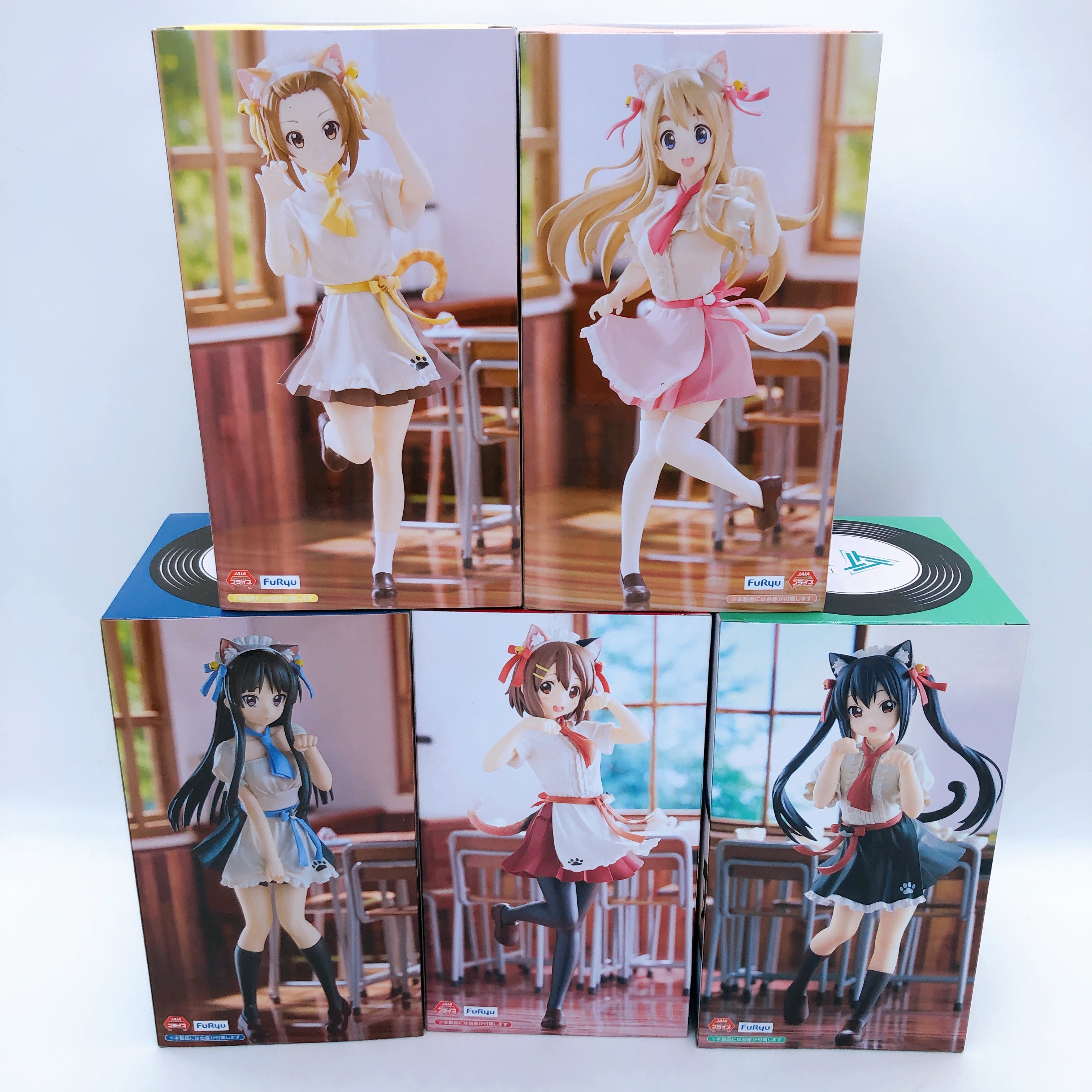 K-ON! Trio try iT Figure Yui Mio Ritsu Mugi Azusa SET of 5 FuRyu Japan