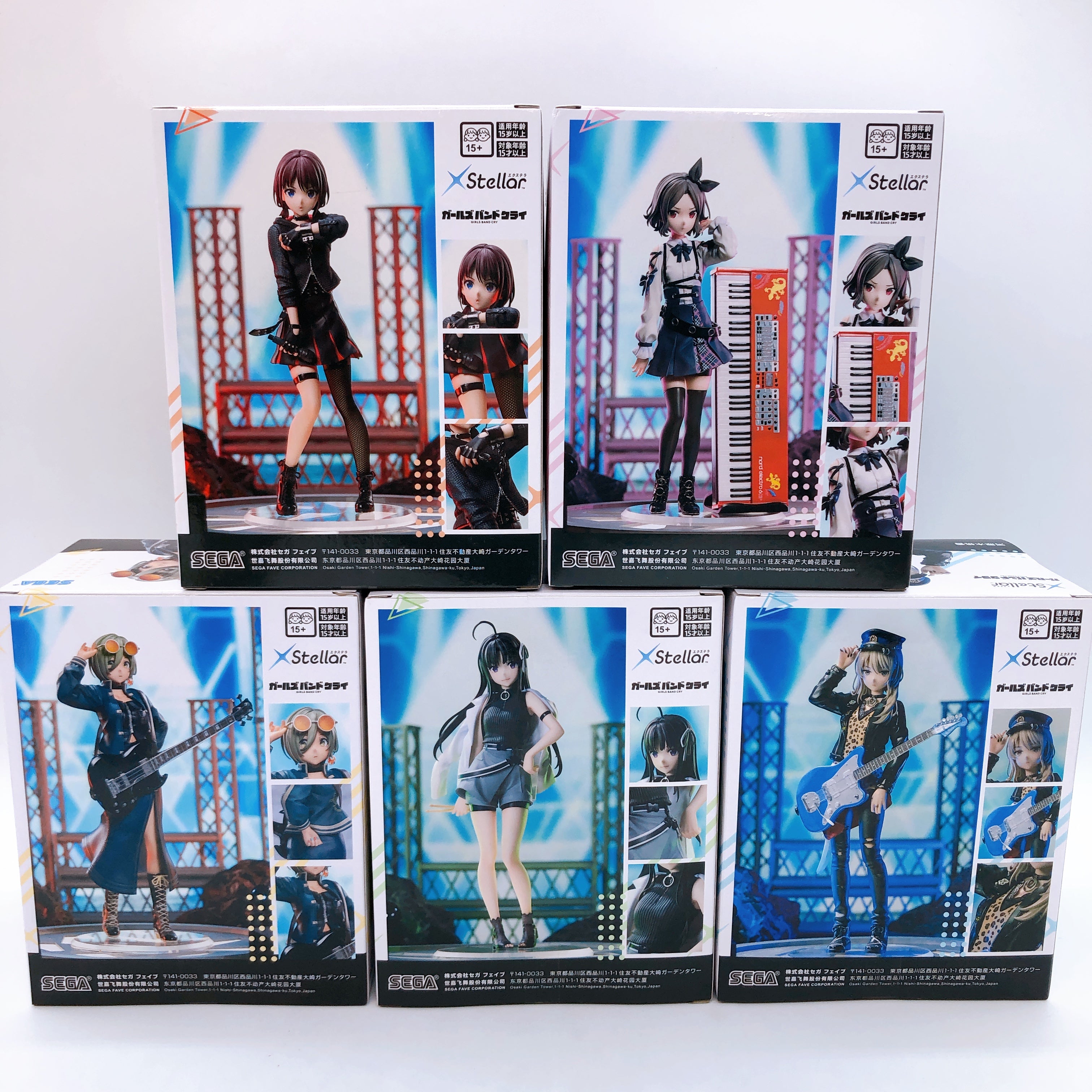 Girls Band Cry Xstellar Nina Subaru Tomo Momoka Rupa SET of 5 Togenashi Togeari