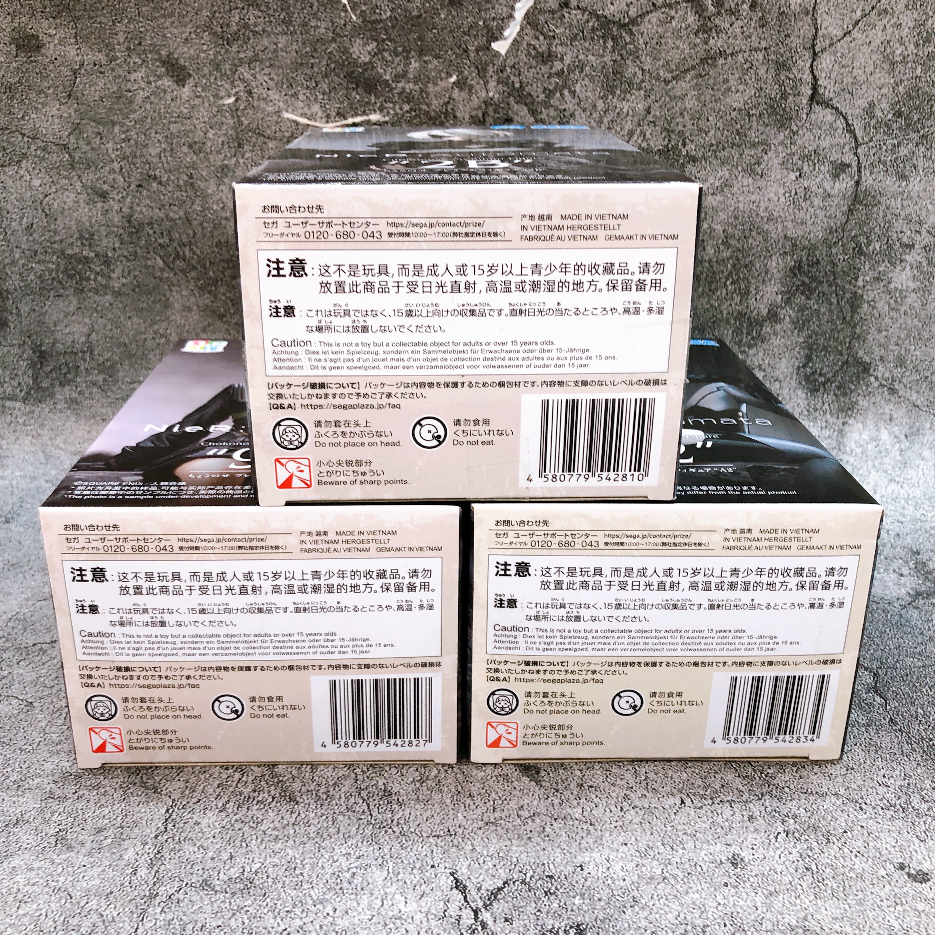 NieR:Automata Ver1.1a 2B & 9S & A2 Chokonose Premium Figure Set SEGA Prize NEW