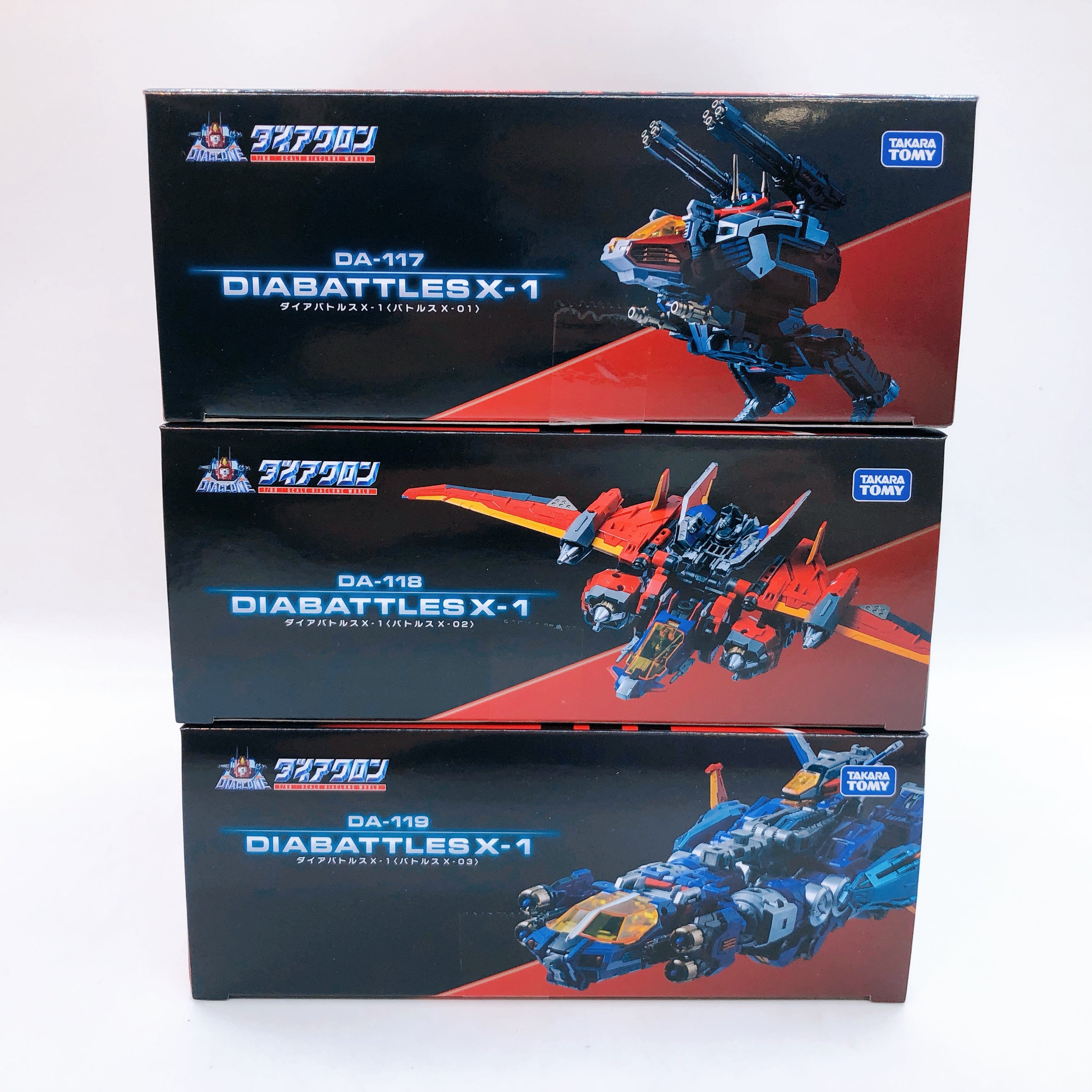 Diaclone DA-117 118 119 Dia-Battles X-1 Battles X-01 02 03 SET Figure