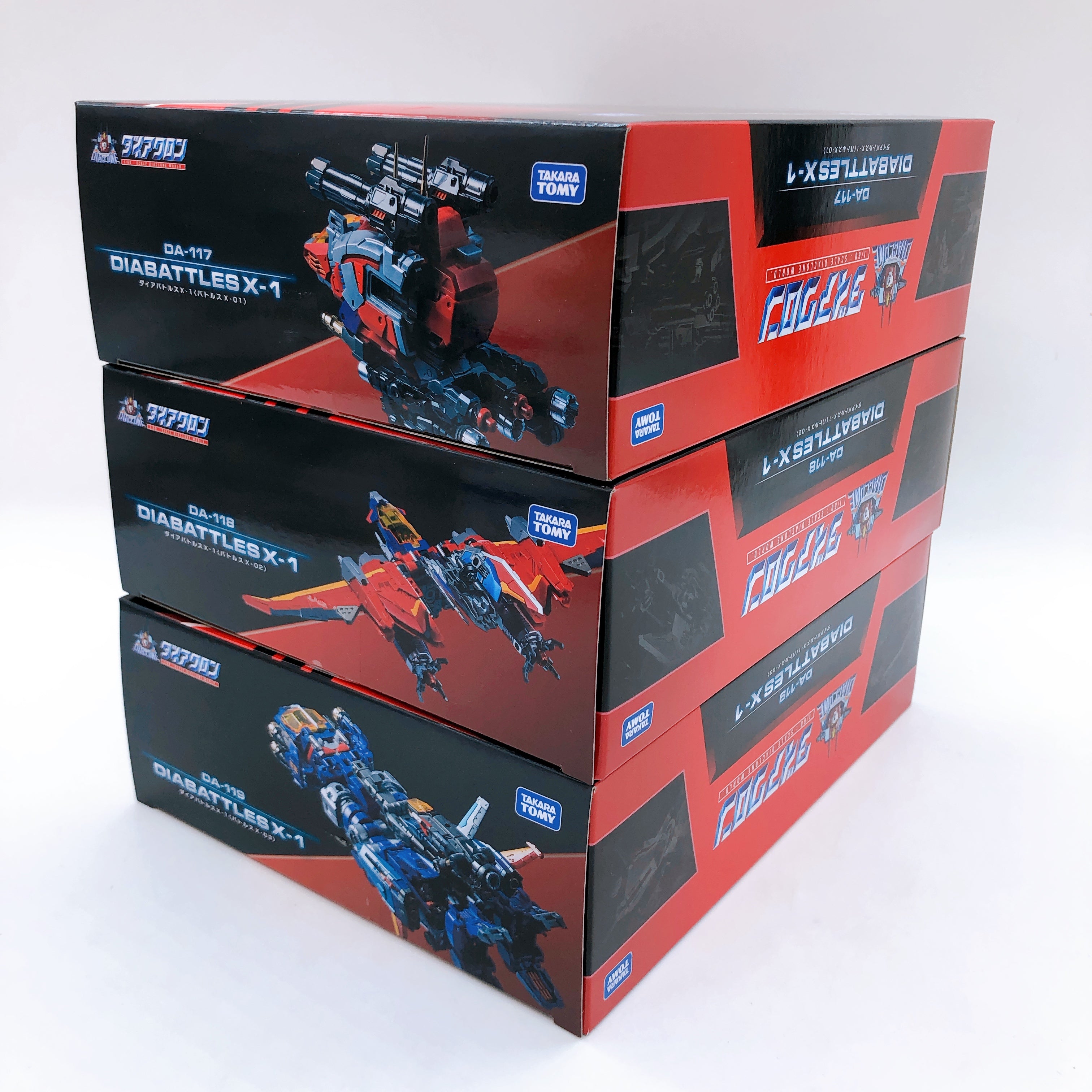 Diaclone DA-117 118 119 Dia-Battles X-1 Battles X-01 02 03 SET Figure
