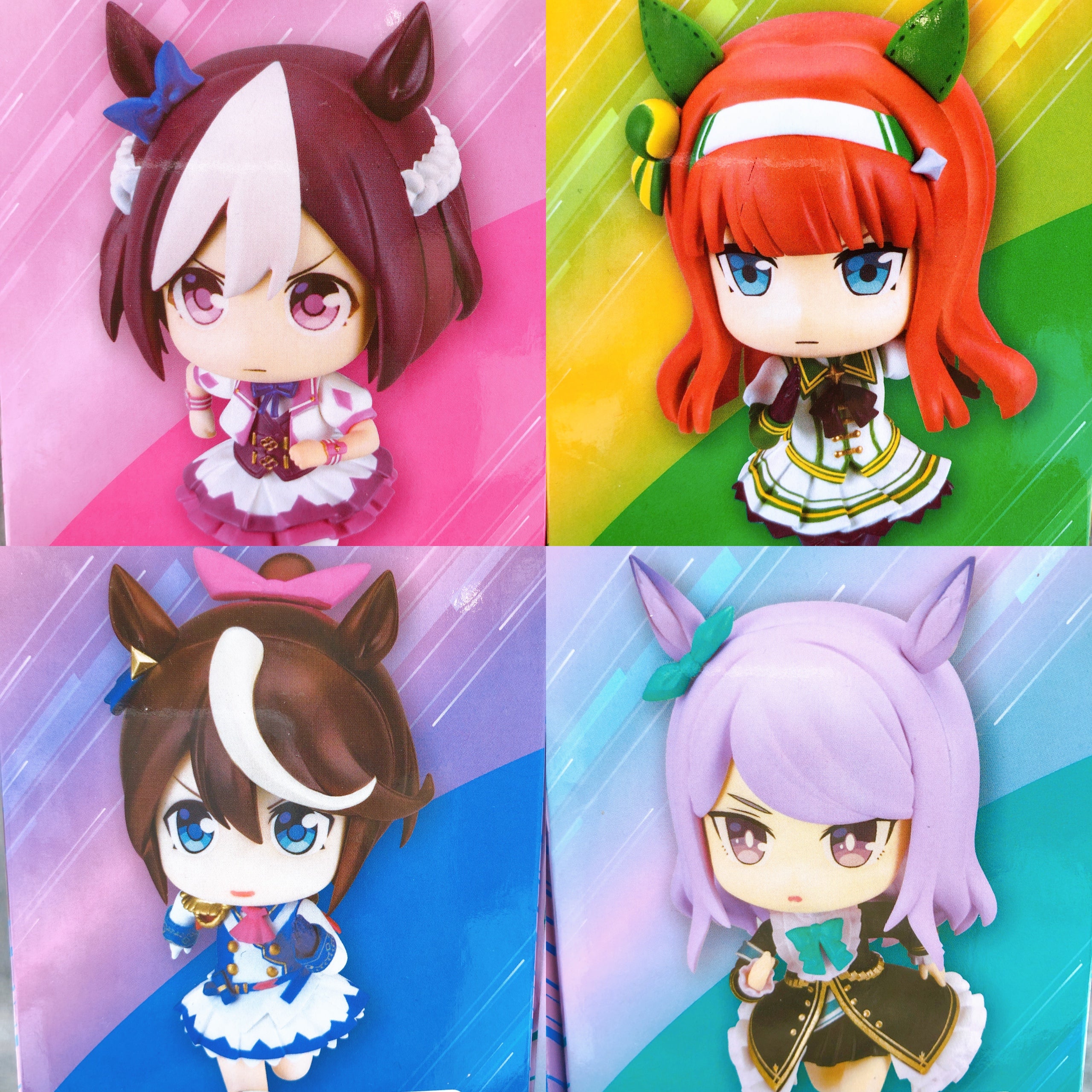 Uma Musume Choko Choco Desu Figure SET of 4 Eikoh Japan AUTHENTIC Sealed