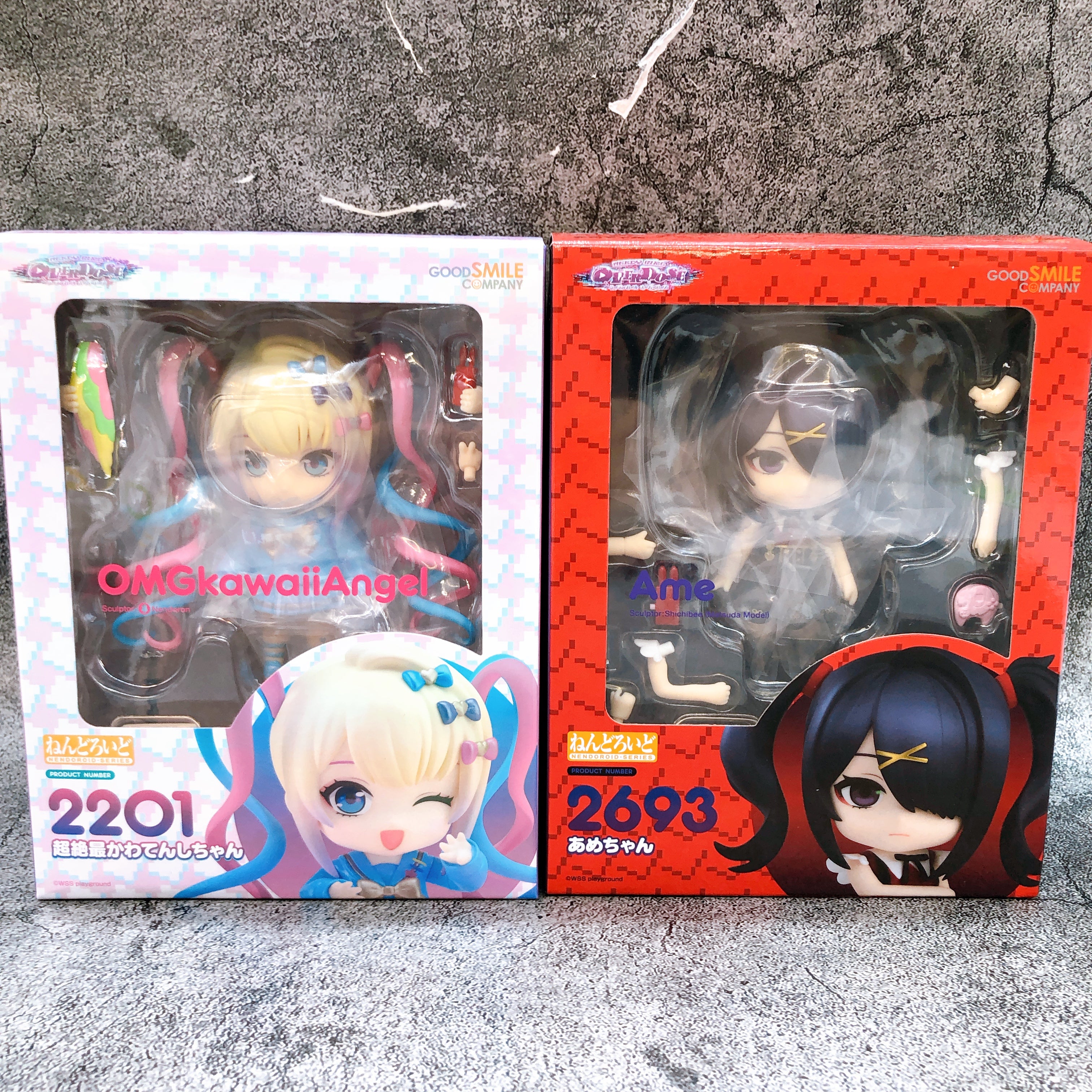 NEEDY GIRL OVERDOSE OMG Kawaii Angel & Ame-chan Nendoroid 2201 2693 SET of 2