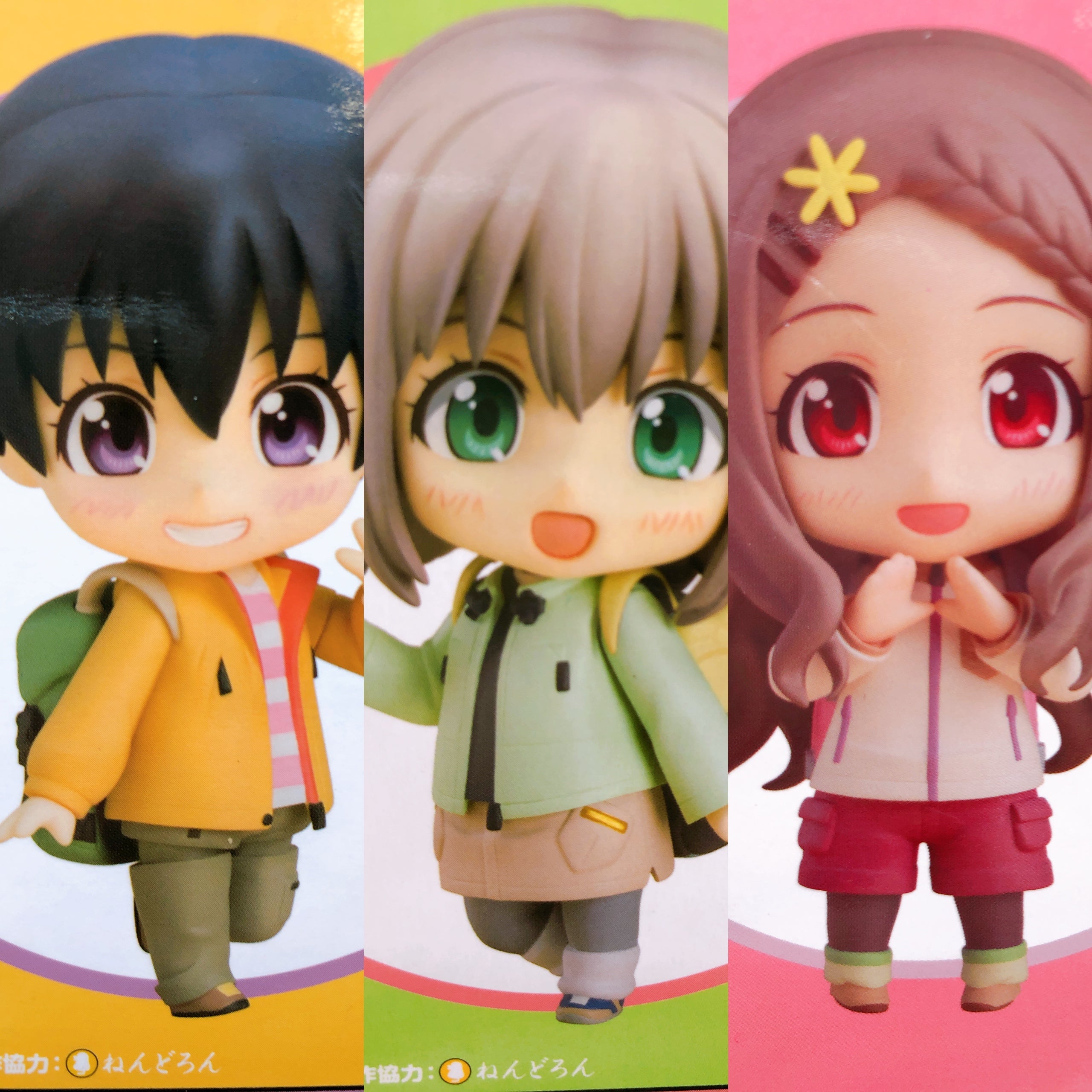 Yama no Susume Nendoroid SET of 3 Aoi Hinata Kokona Action Figure 470 853 1397