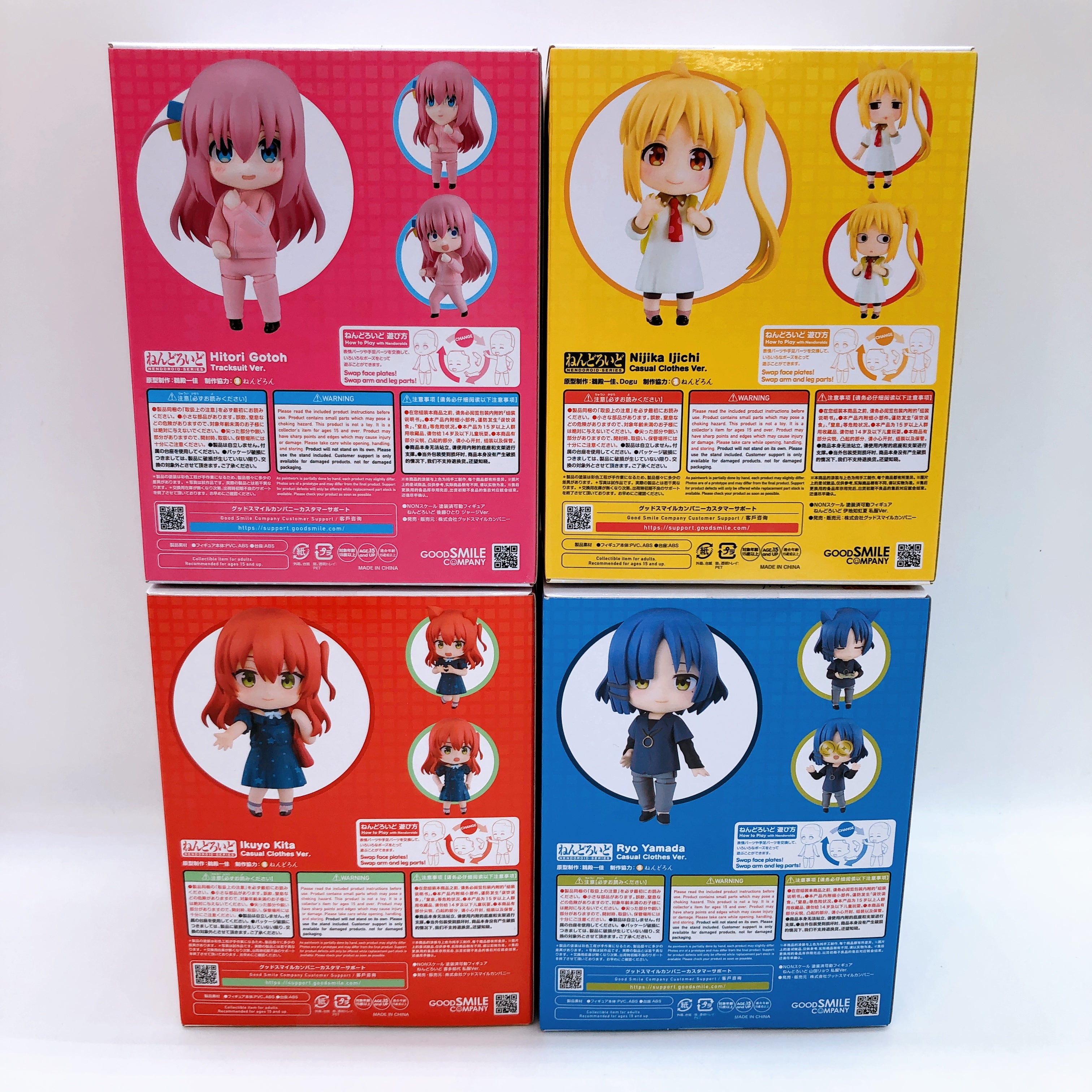 Bocchi the Rock! Casual Clothes Nendoroid SET Hitori Ikuyo Nijika Ryo 4pcs 15+