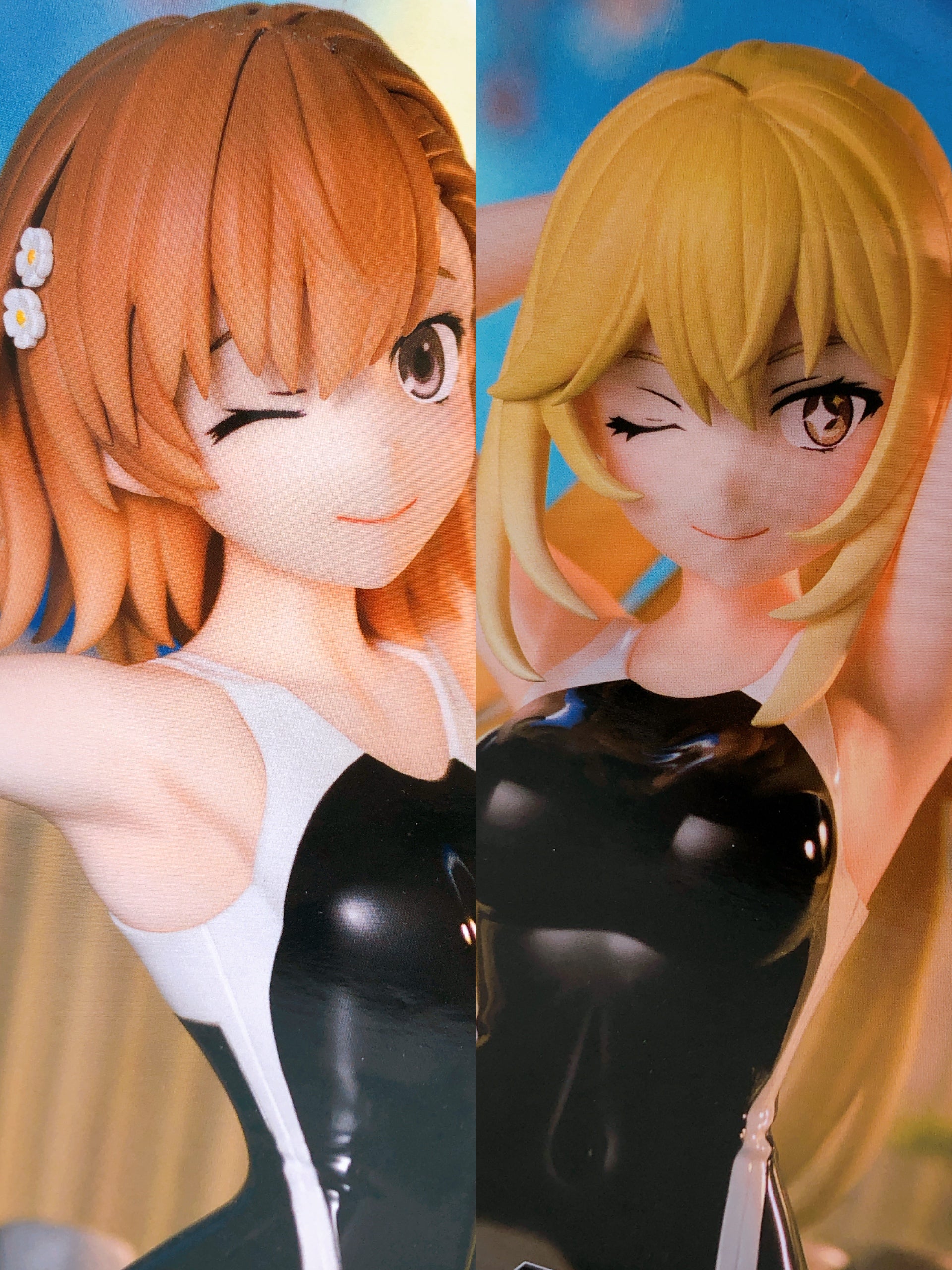 A Certain Scientific Railgun Thermae Utopia Figure SET of 2 Mikoto & Misaki 15+