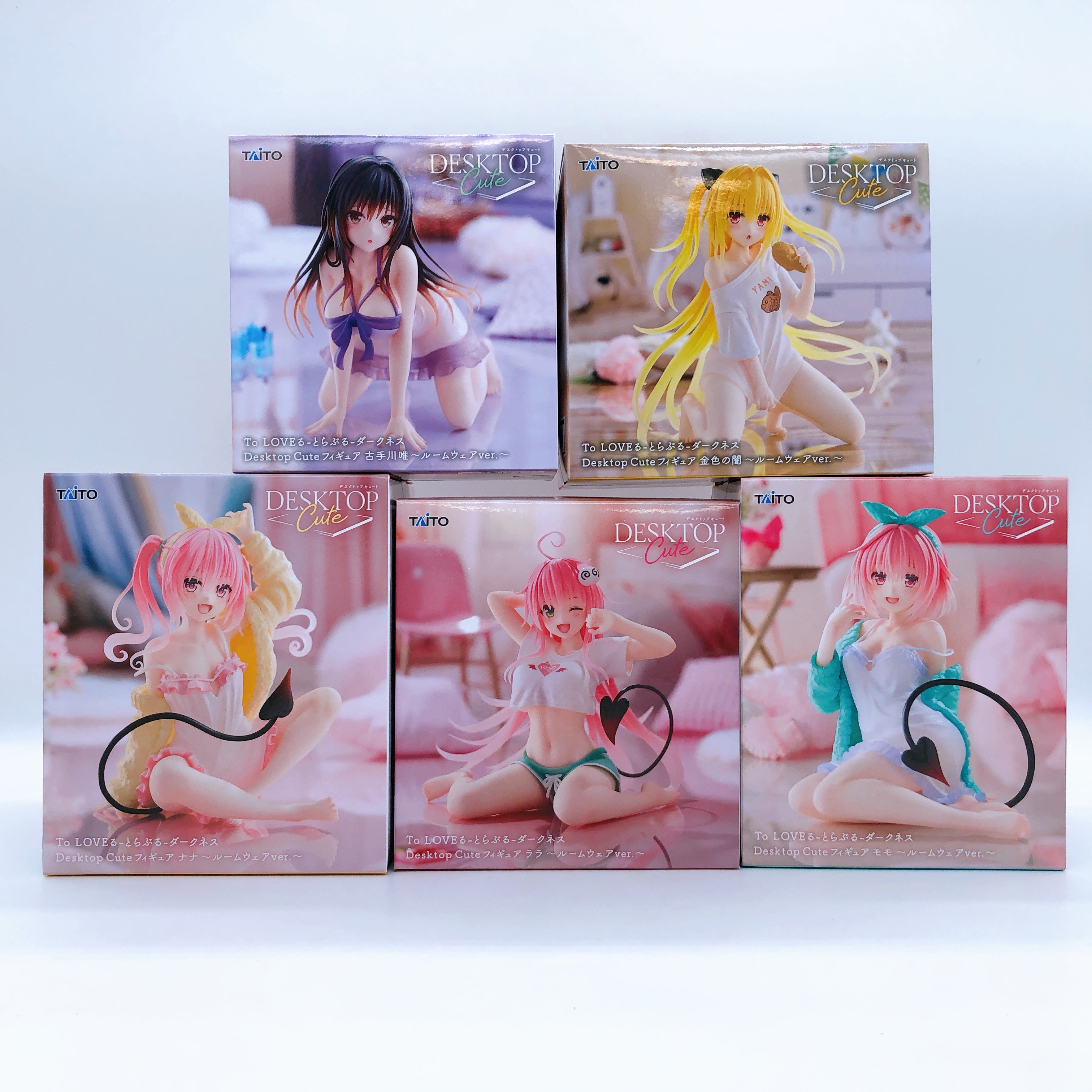 To Love Ru Roomwear Desktop Cute Figure SET 5pcs Lala Momo Nana Yui Darkness 15+
