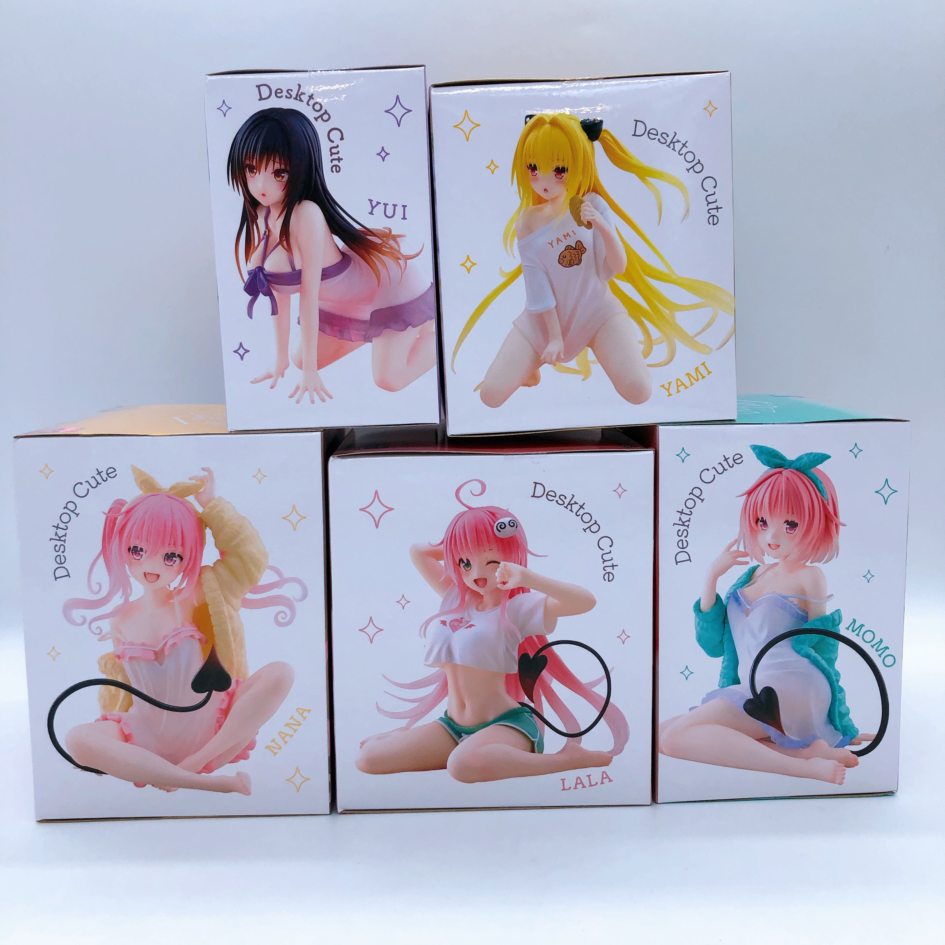 To Love Ru Roomwear Desktop Cute Figure SET 5pcs Lala Momo Nana Yui Darkness 15+
