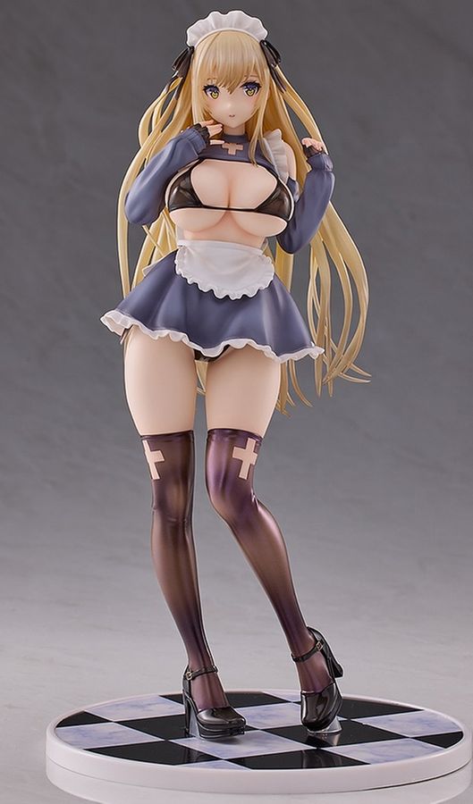 (w/Bonus) St. Maid Chris 1/6 Scale Figure Mataro Original Native Japan Pink Cat
