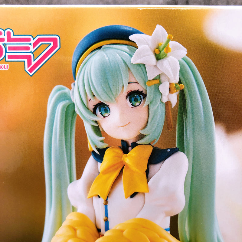 Hatsune Miku Flower Fairy Lily White Noodle Stopper Figure [FuRyu]