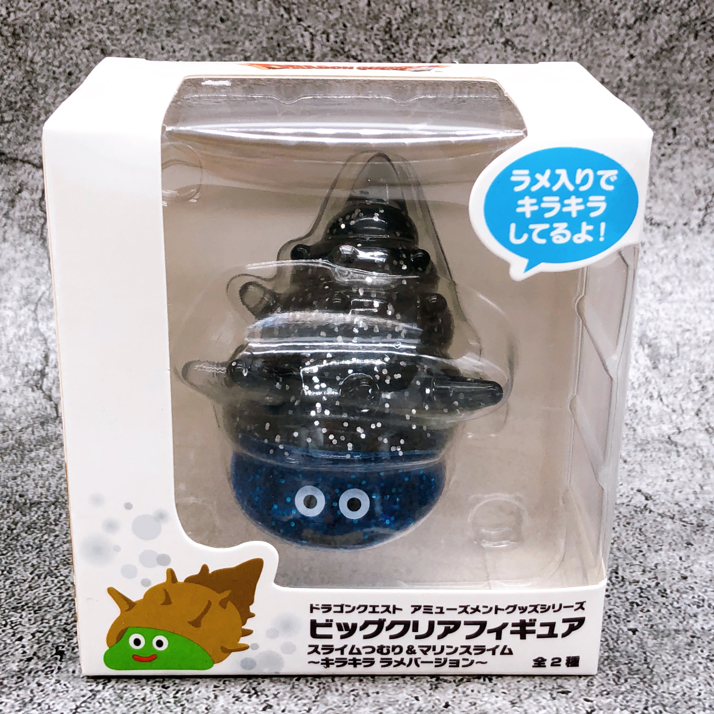 Dragon Quest Marine Slime AM Big Clear Figure Kirakira Lame Version [Taito]