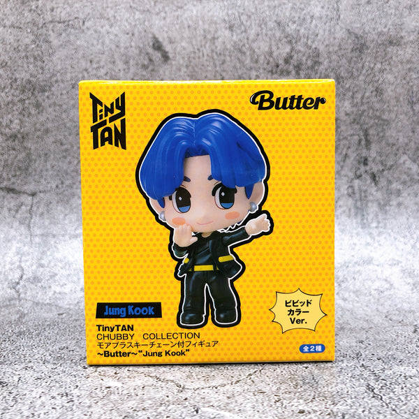 TinyTAN Butter Jung Kook (B) CHUBBY COLLECTION Moreplus Figure with Keychain [SEGA]
