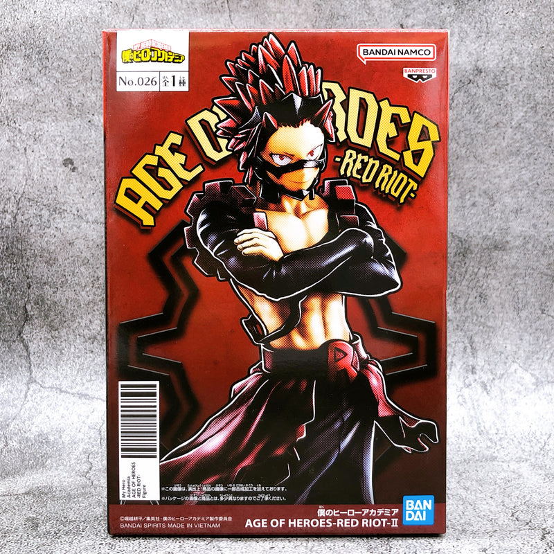 My Hero Academia Eijiro Kirishima II AGE OF HEROES -RED RIOT-II [BANPRESTO]