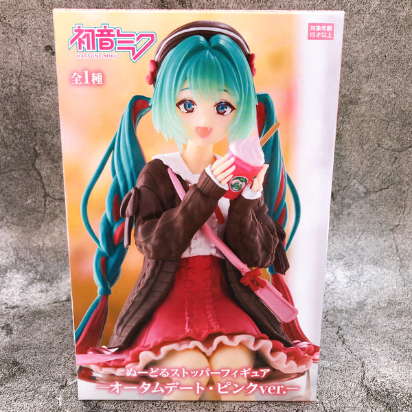 Hatsune Miku Autumn Date Pink ver. Noodle Stopper Figure [FuRyu]