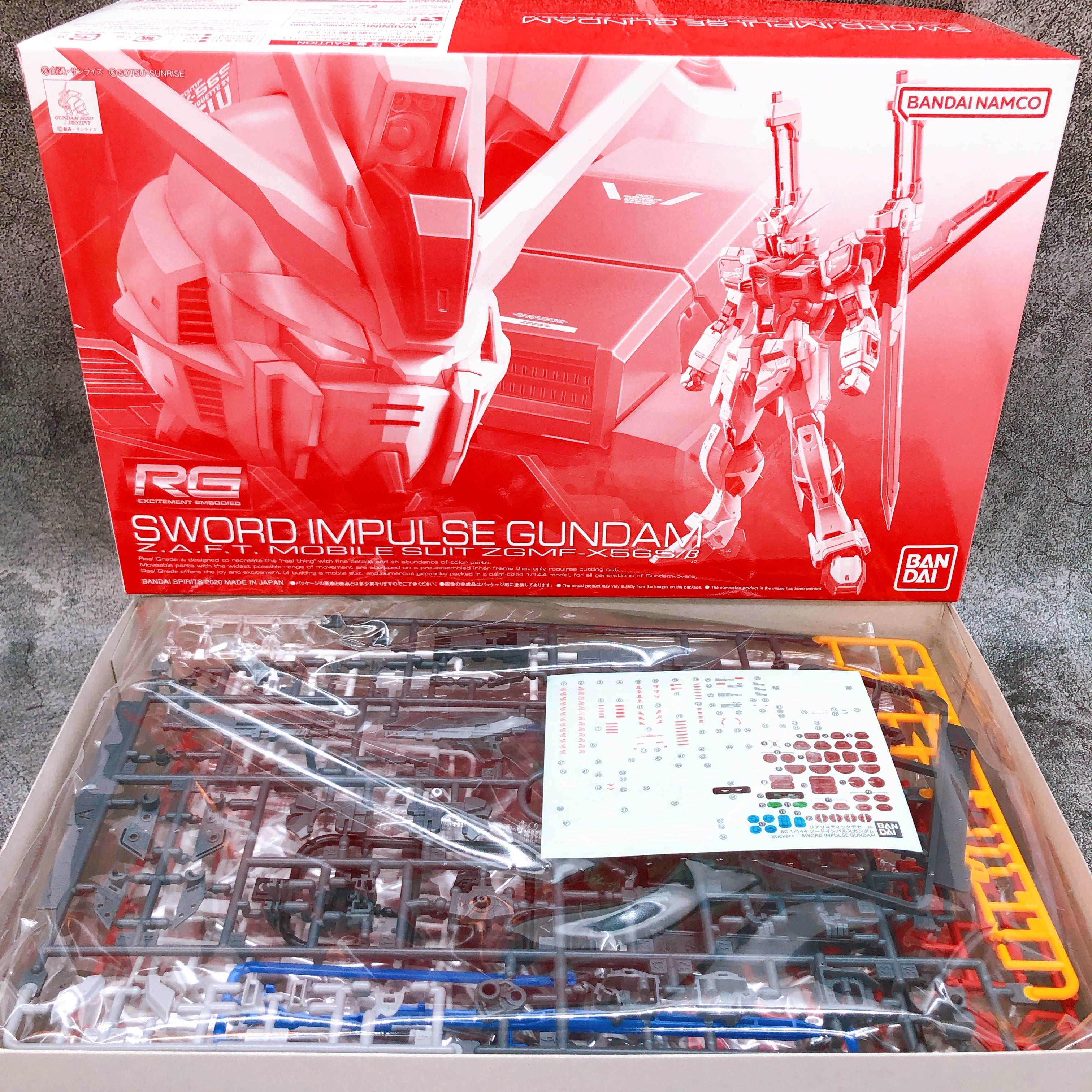 RG 1/144 Sword Impulse Gundam Plastic Model Kit Premium Bandai NEW FASTSHIP