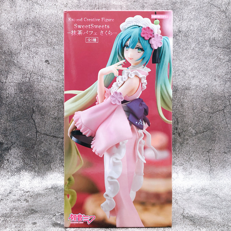 Hatsune Miku Matcha Parfait Sakura Exc∞d Creative Figure SweetSweets [FuRyu]