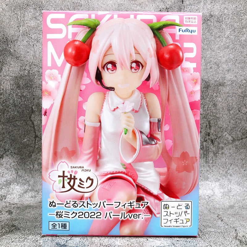 Hatsune Miku Sakura Miku 2022 Pearl ver. Noodle StopperFigure [FuRyu]