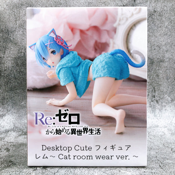 Re:Zero Starting Life in Another World Rem Cat room wear ver. Desktop Cute Figure [Taito]