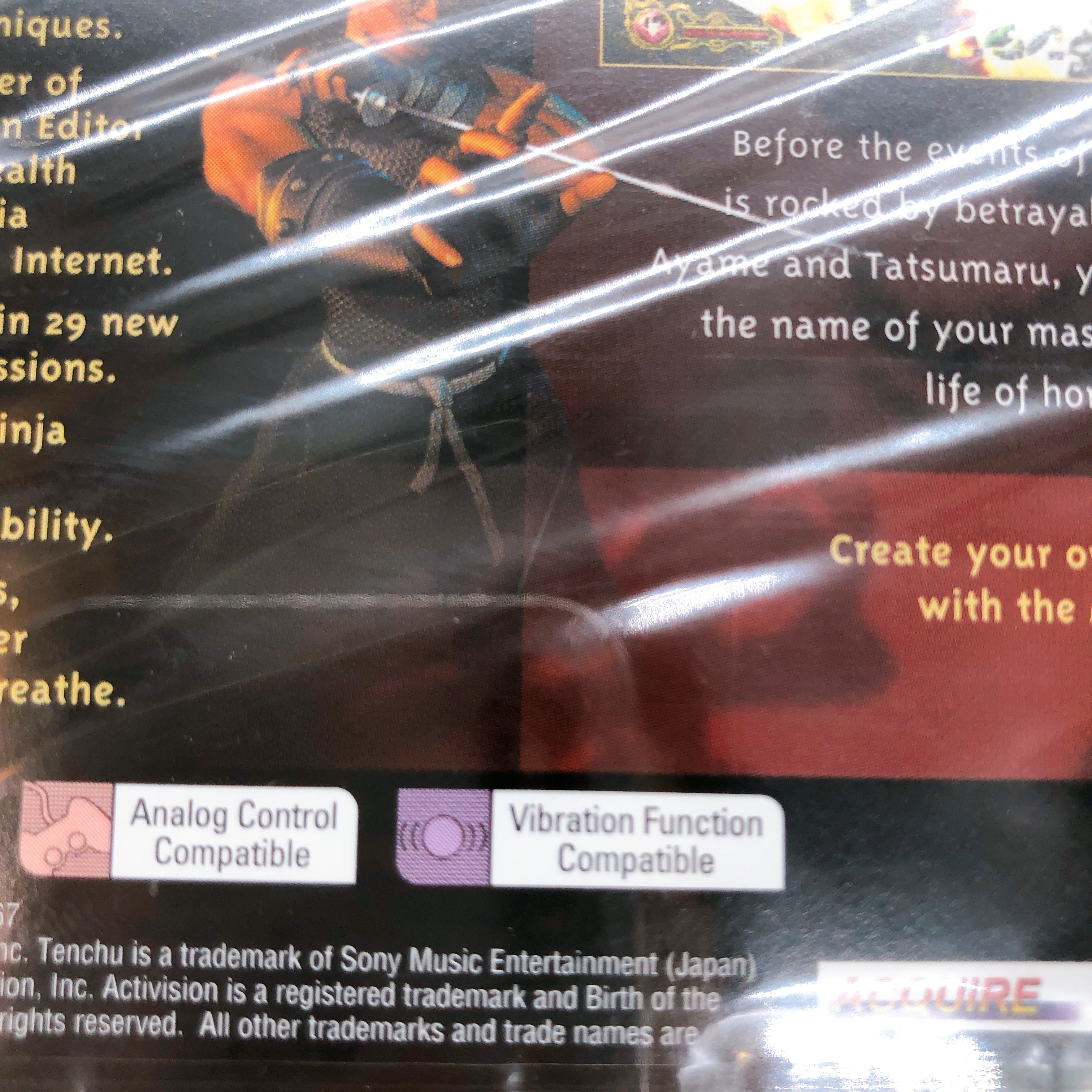 Playstation Tenchu 2 Birth of the Stealth Assassins PS1 NTSC-U/C Game Sealed New