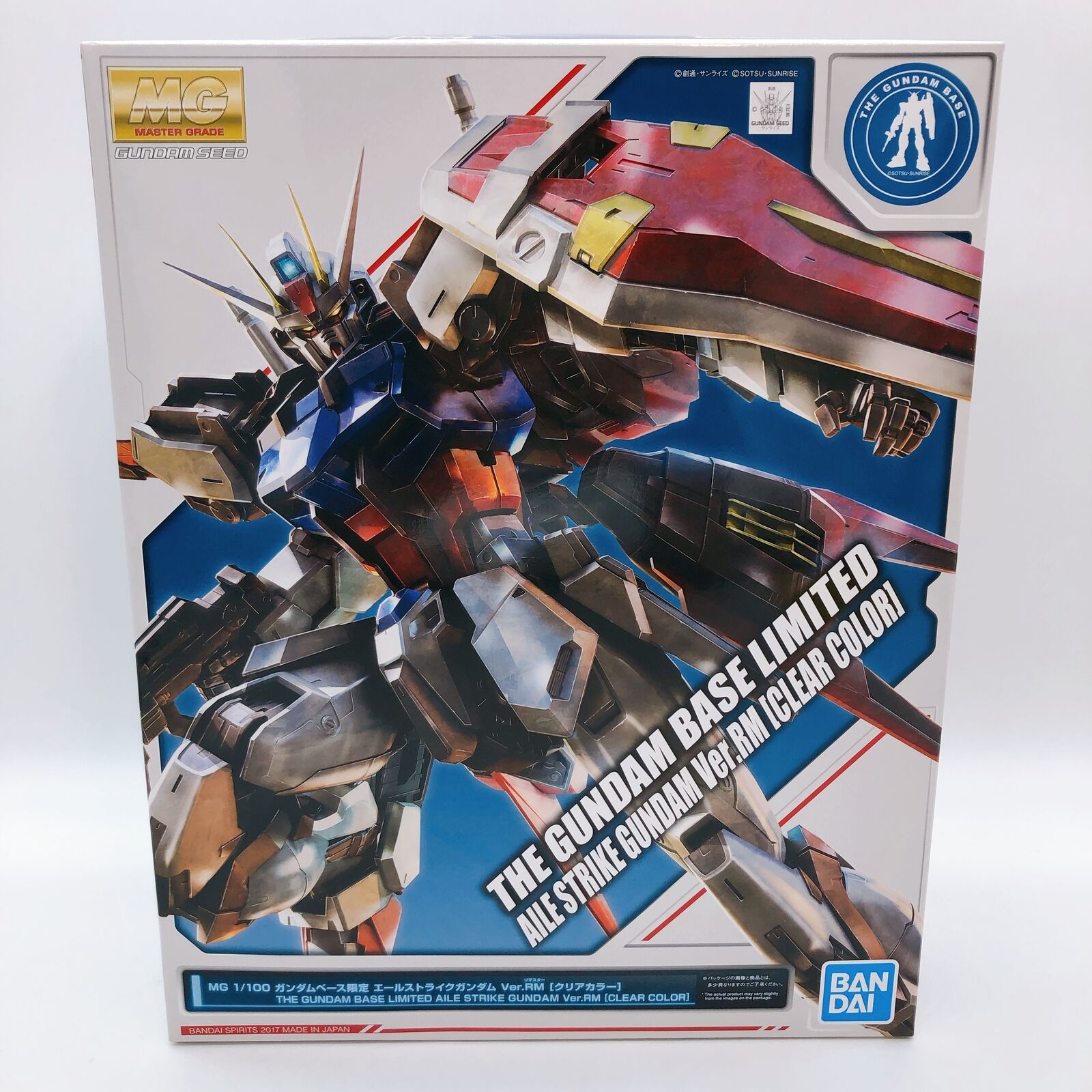 MG 1/100 Aile Strike Gundam Ver.RM [Clear Color] [Gundam Base Limited]