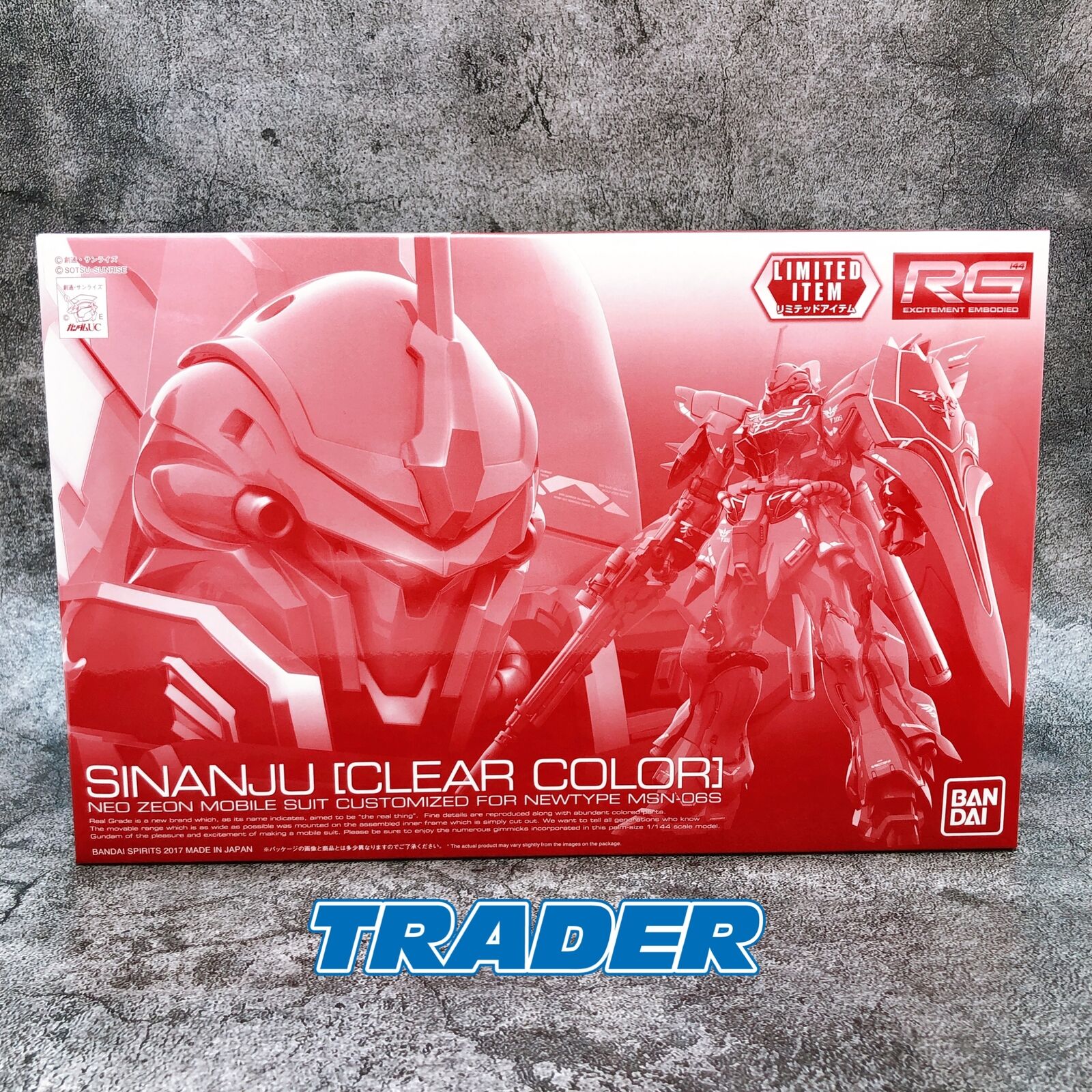 RG 1/144 Sinanju [Clear Color] Limited Item