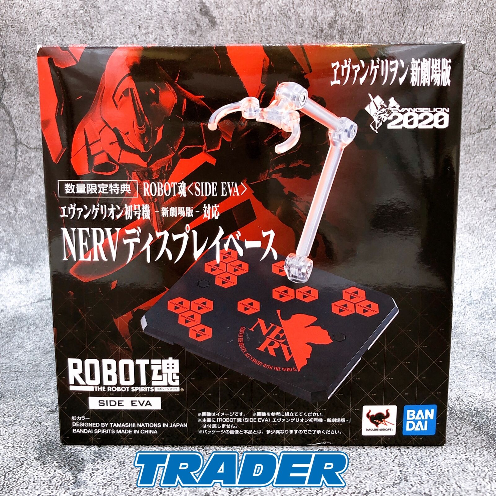 ROBOT SPIRITS <SIDE EVA> Evangelion EVA-01 Movie Ver. Stand NERV Display Base [BANDAI SPIRITS]