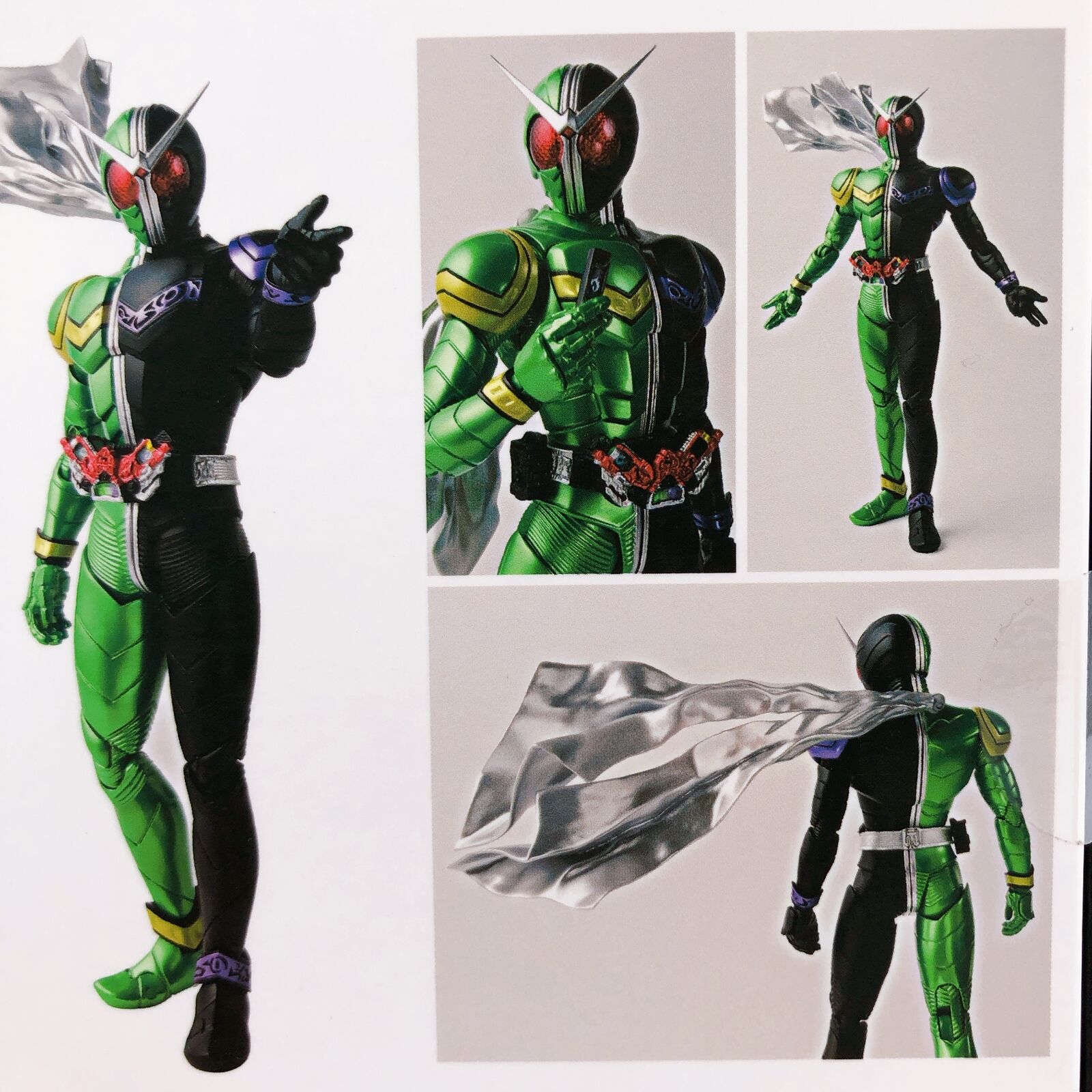 Masked Kamen Rider W Cyclone Joker S.H.Figuarts (True Bone Carving Method) (2021Tamashii Web Shop) [BANDAI SPIRITS]