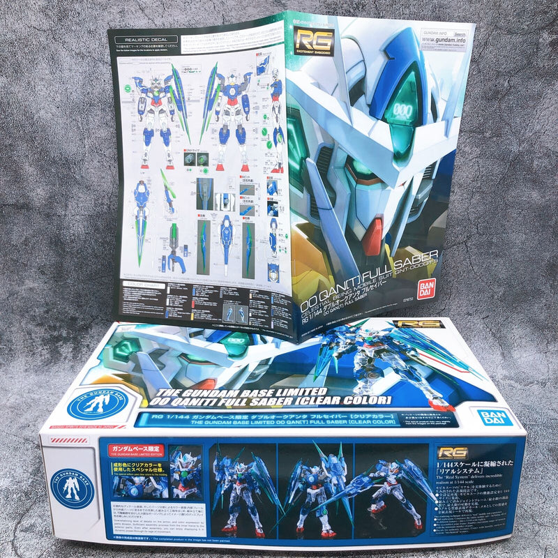 RG 1/144 OO Qan(t) Full Saber [Clear Color] [Gundam Base Limited]