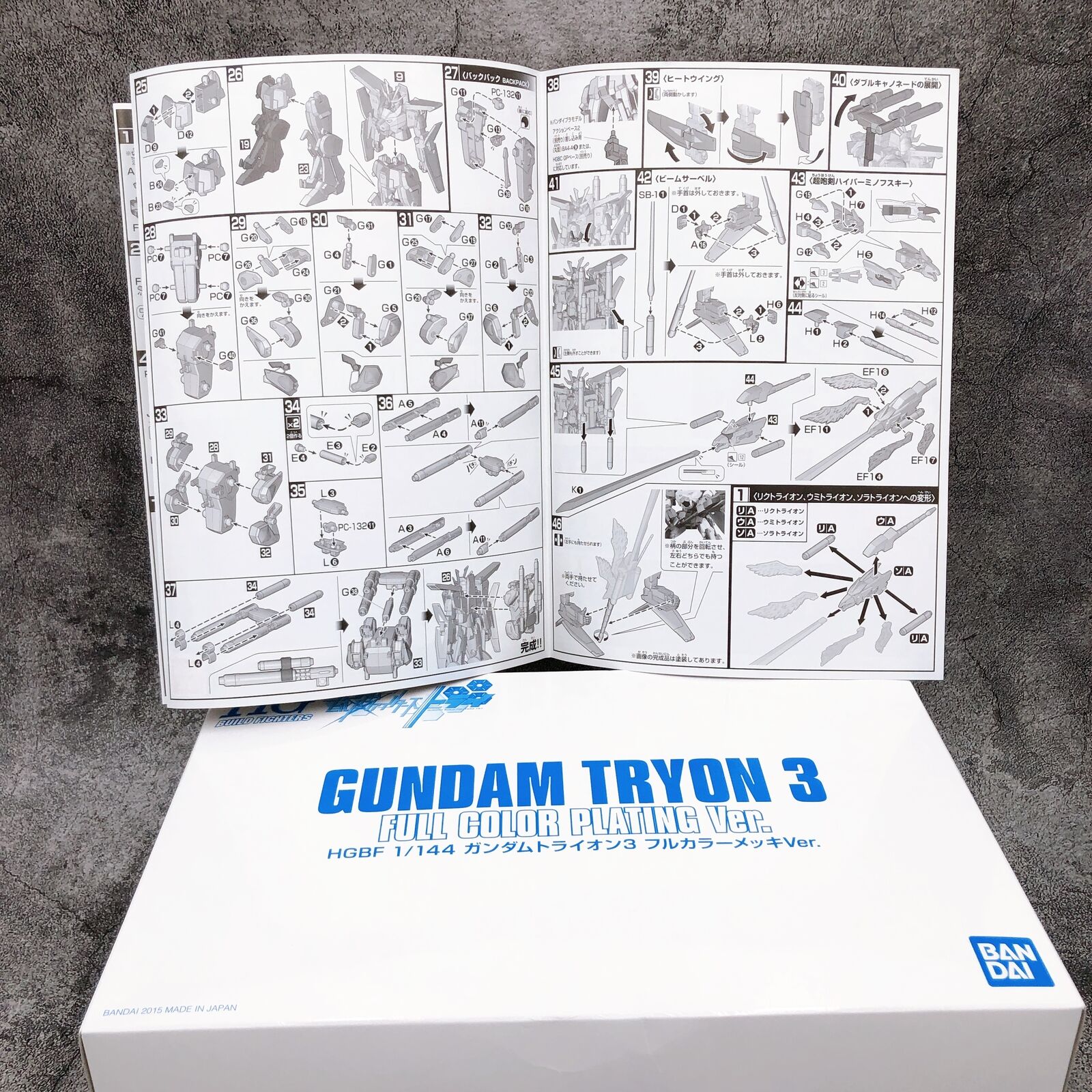 HGBF 1/144 Gundam Tryon 3 Full Color Plating Ver.