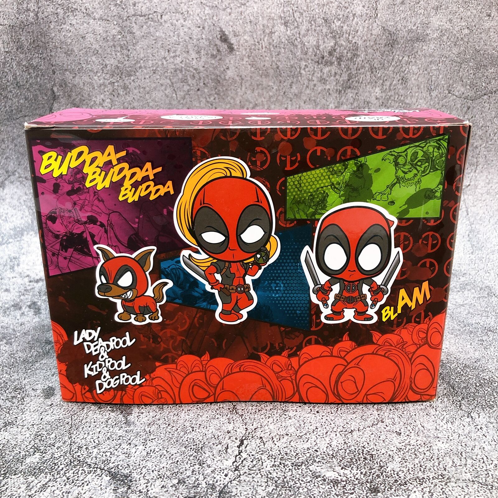DEADPOOL Lady Deadpool ＆Kidpool ＆ Dogpool (Set of 3) Cosbaby Size S [Hot Toys]