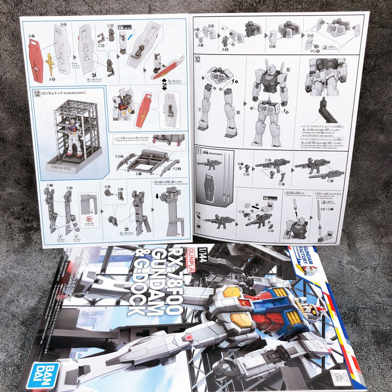 1/144 RX-78F00 Gundam ＆ G-Dock [GUNDAM FACTORY YOKOHAMA]