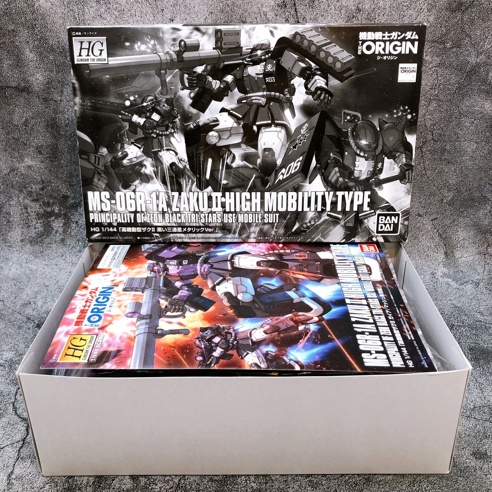 HG 1/144 Zaku II High Mobility Type Black Tri-Stars Metallic Ver. (Mobile Suit Gundam The Origin) Event Limited