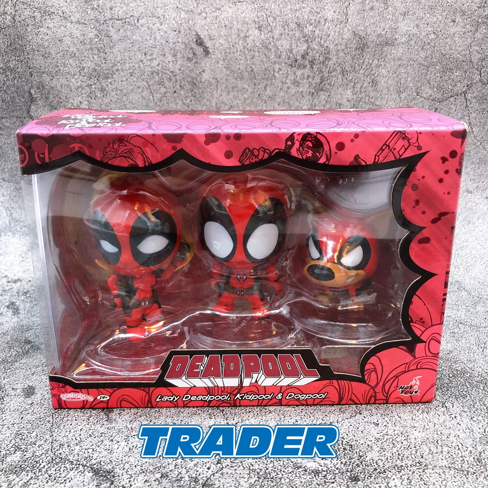 DEADPOOL Lady Deadpool ＆Kidpool ＆ Dogpool (Set of 3) Cosbaby Size S [Hot Toys]