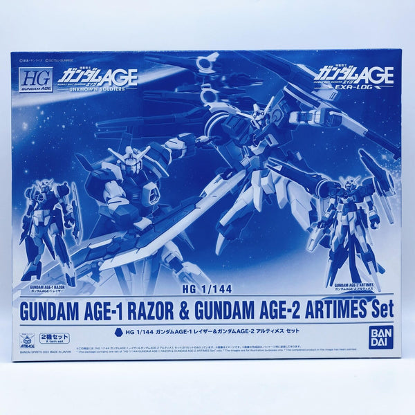 HG 1/144 Gundam AGE-1 Razor ＆Gundam AGE-2 Artimes Set [Premium Bandai]