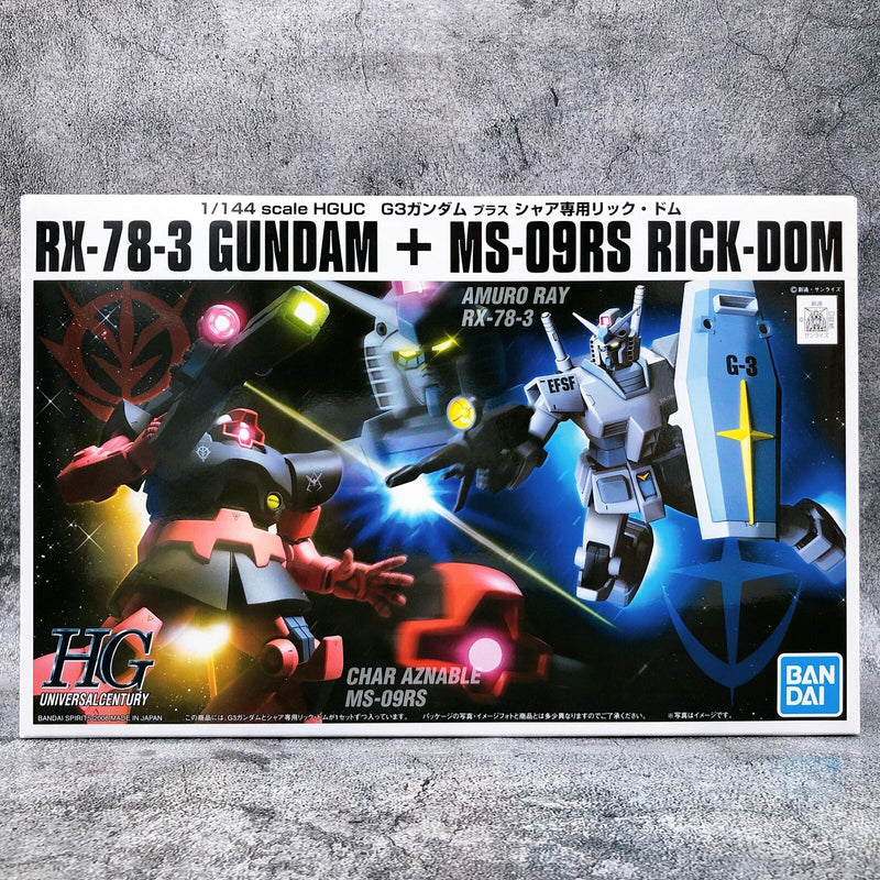 HGUC 1/144 G-3 Gundam vs Char's Rick Dom Set 「Mobile Suit Gundam」